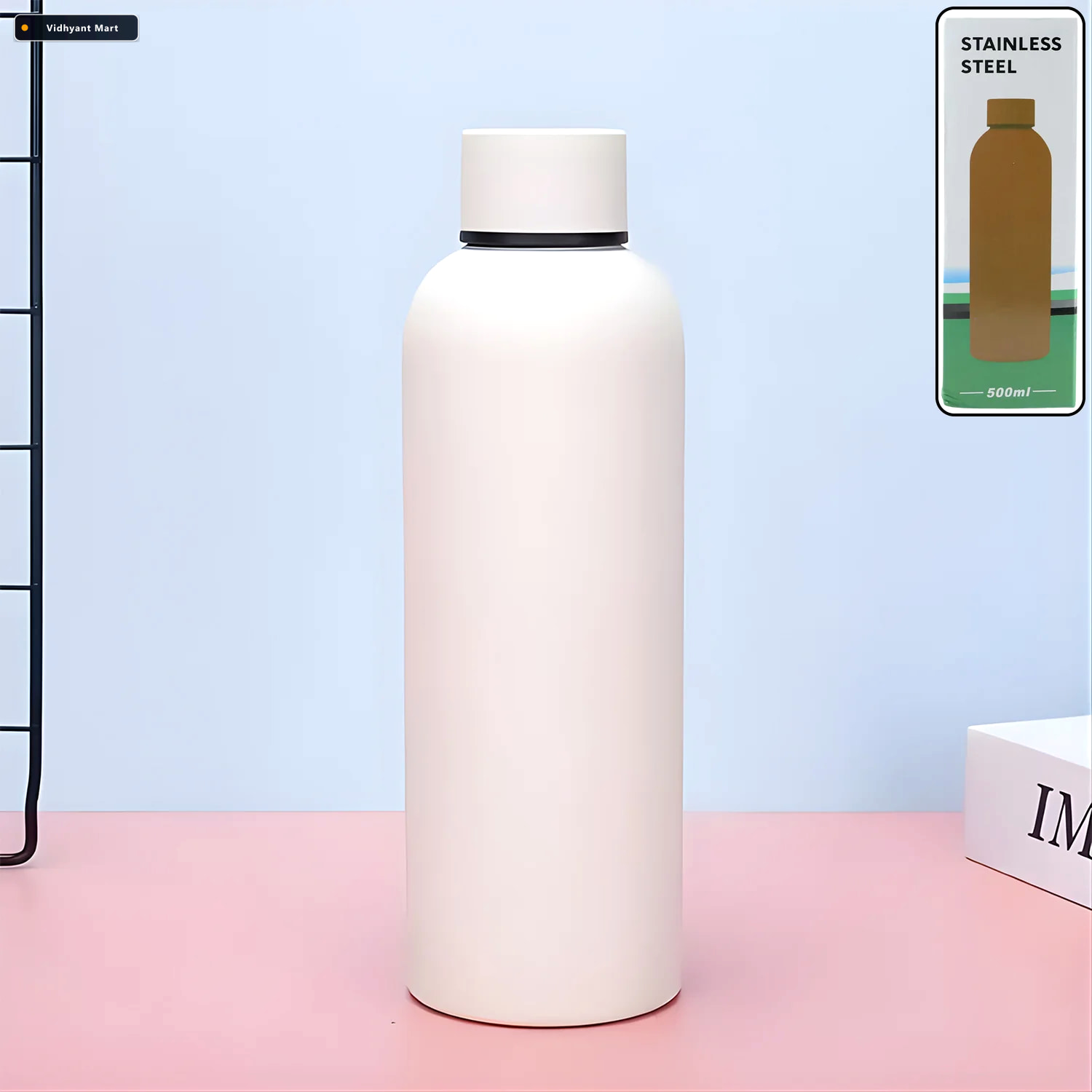 Vidhyant Mart Insulated Stainless Steel Water Bottle 500ml Durab 1