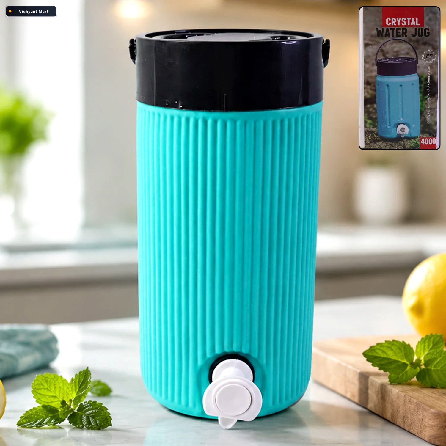 Vidhyant Mart Insulated Water Jug 25l Leakproof Tap Durable Desi 1