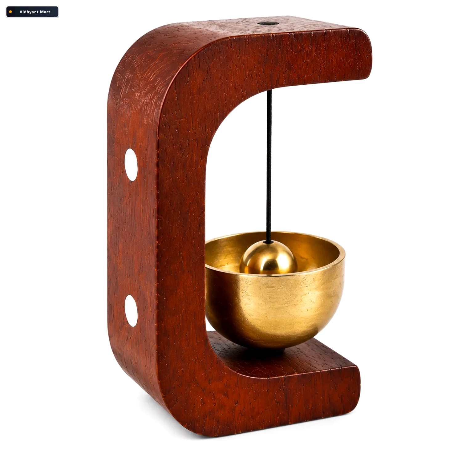 Vidhyant Mart Japanese Style Zen Bell Premium Desktop Meditation 4
