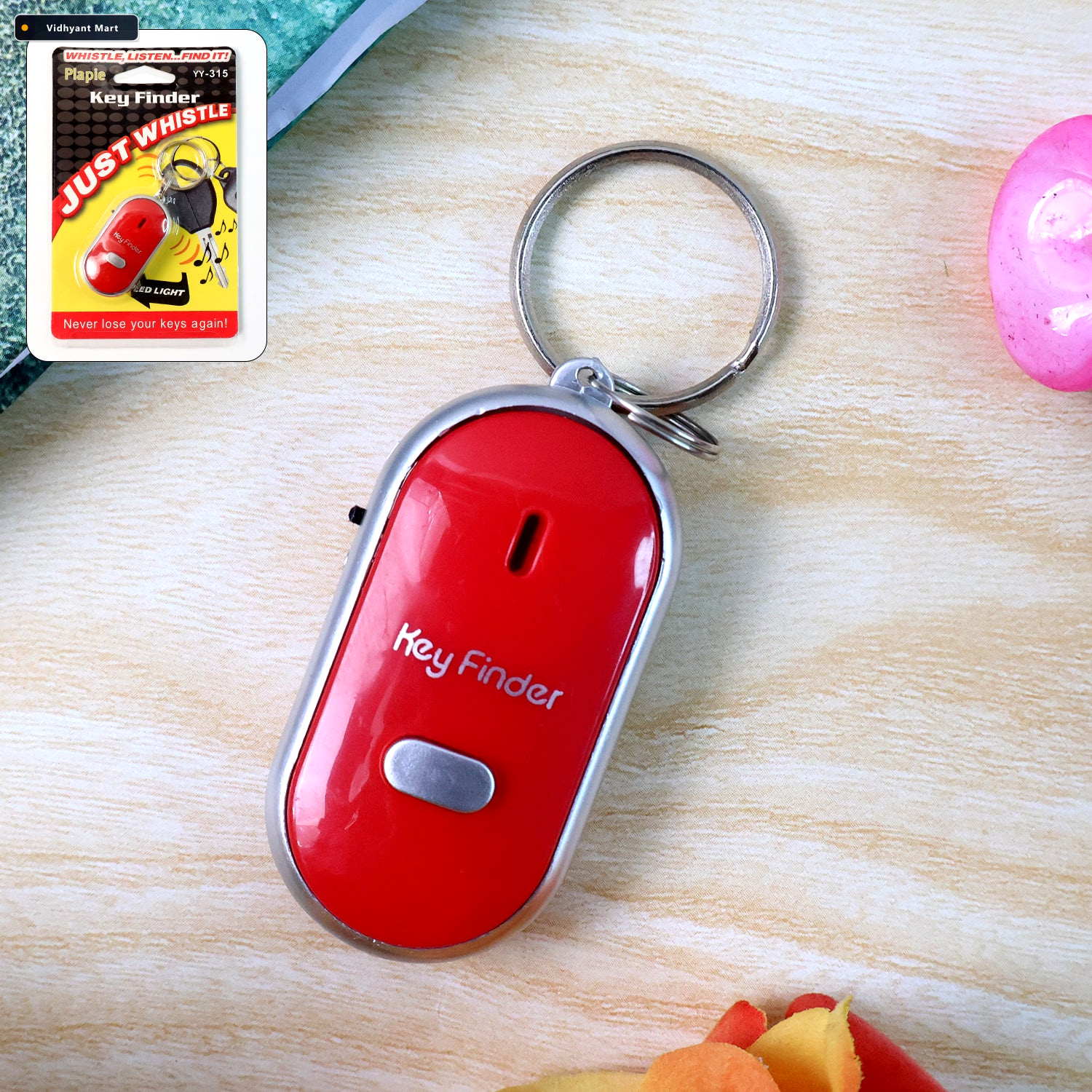 Vidhyant Mart Key Finder With Led Light Sound Activated Locator 1