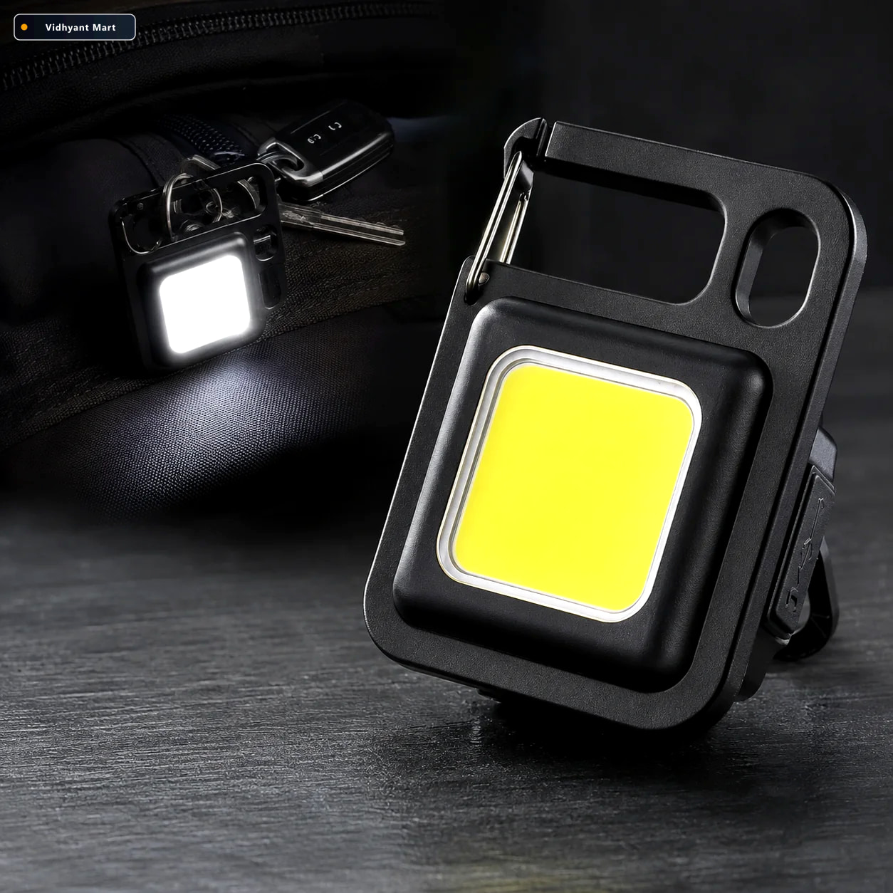 Vidhyant Mart Keychain Flashlight Led Folding Bracket Bottle Ope 1
