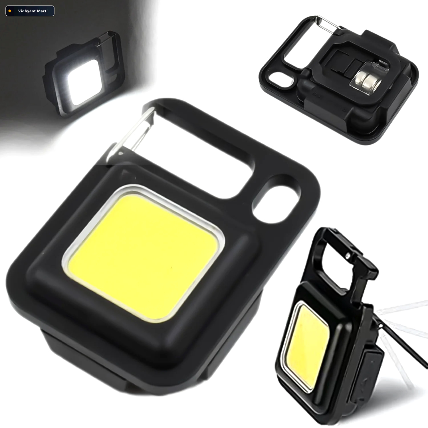 Vidhyant Mart Keychain Flashlight Led Folding Bracket Bottle Ope 3