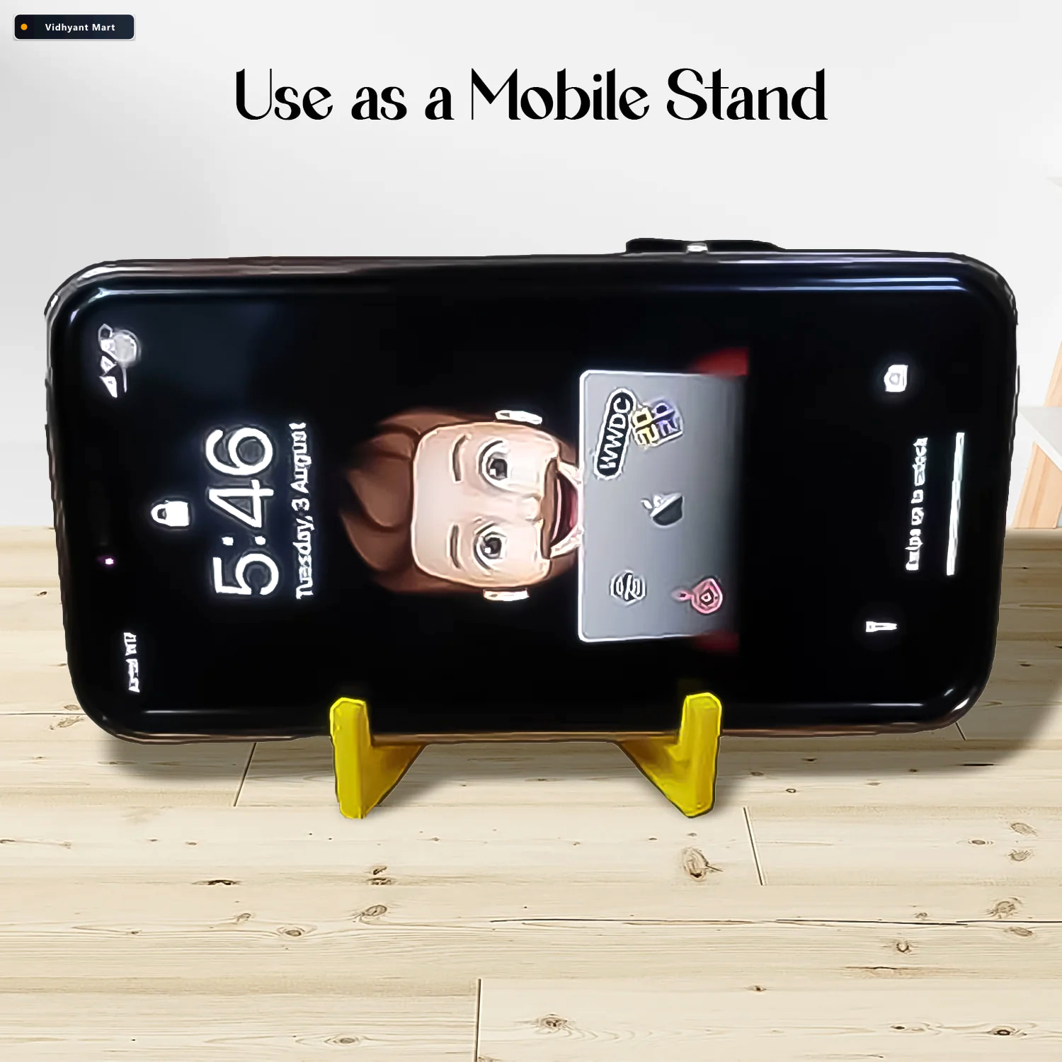 Vidhyant Mart Keychain Mobile Stand 2 In 1 Phone Holder Phobia 4