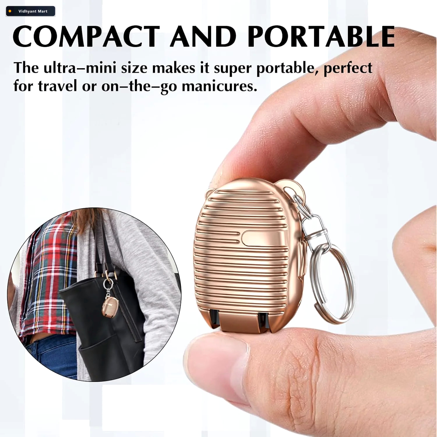 Vidhyant Mart Keychain Nail Clipper Portable Stainless Steel Wit 2