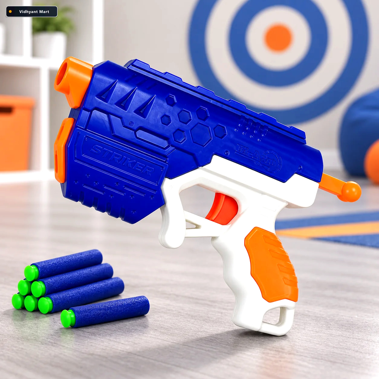 Vidhyant Mart Kids Action Play Combo Bubble Blaster Foam Dart Gu 4