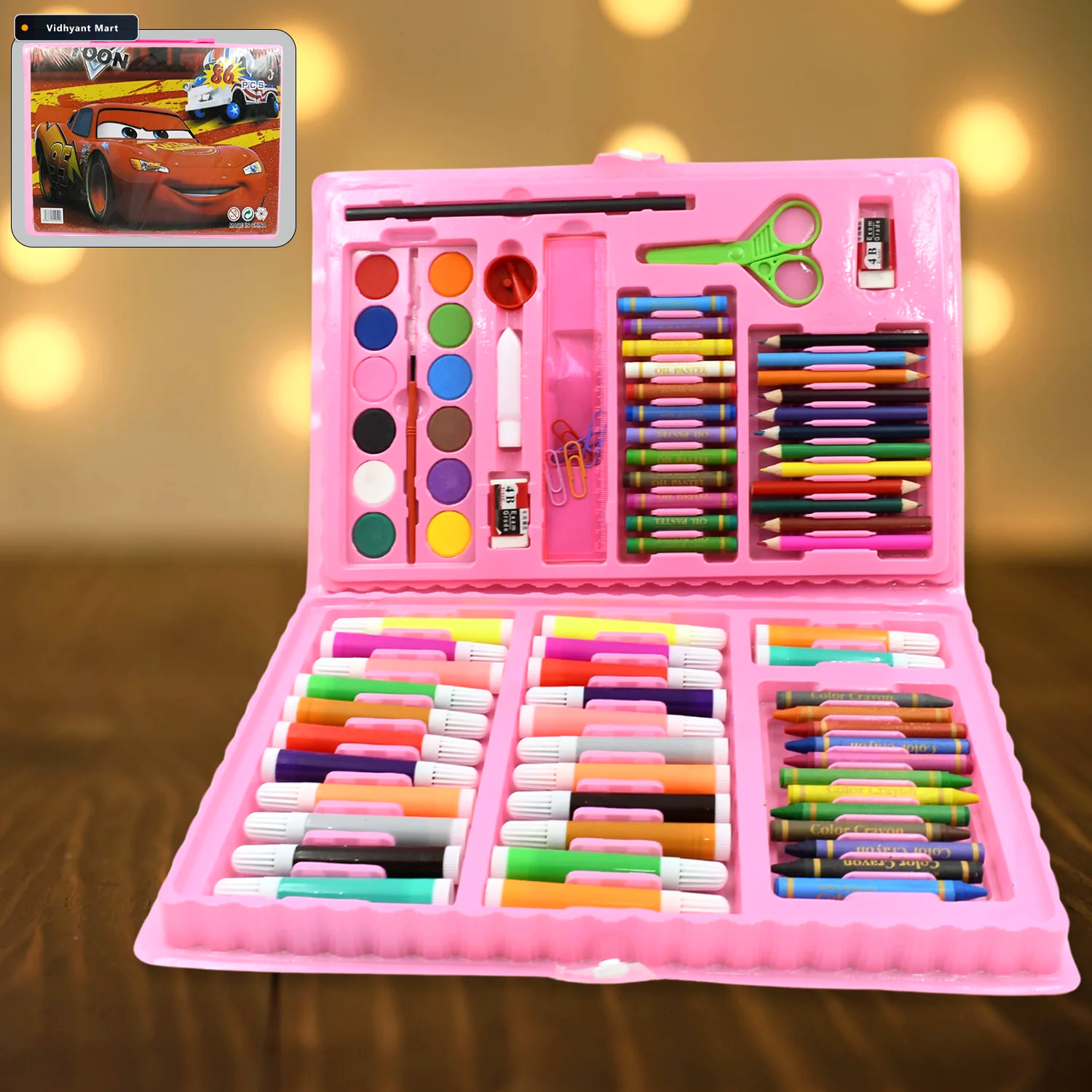 Vidhyant Mart Kids Art Set 86 Pcs Coloring Drawing Kit Craftily 3