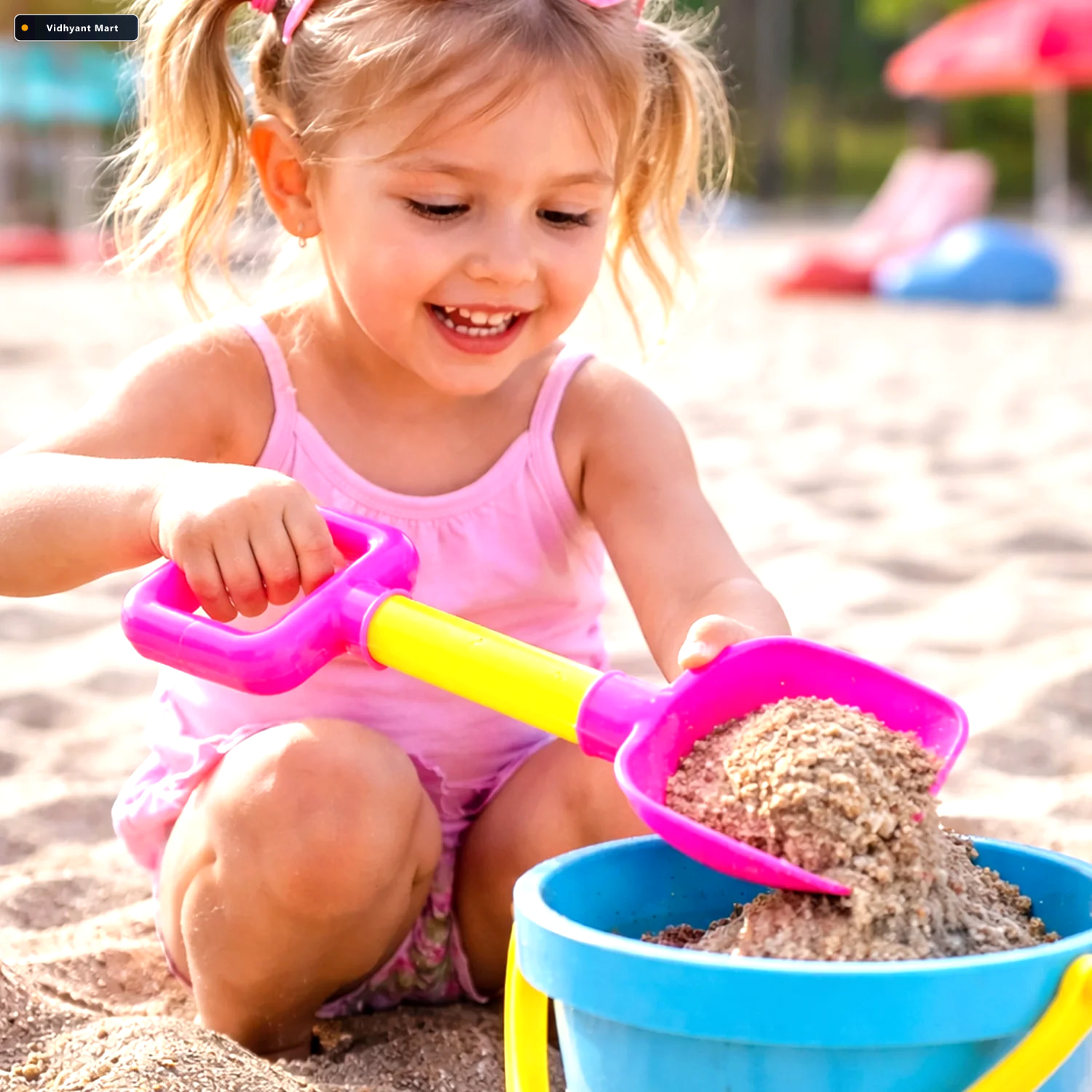 Vidhyant Mart Kids Beach Sand Shovel Lightweight Plastic Spade F 2