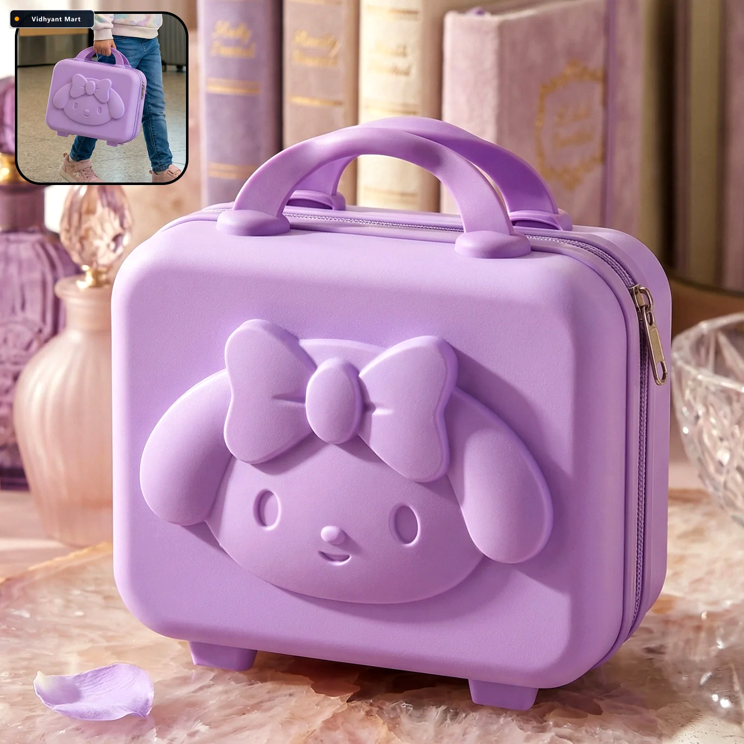 Vidhyant Mart Kids Bear Hard Shell Carry Case Durable Portable S 1