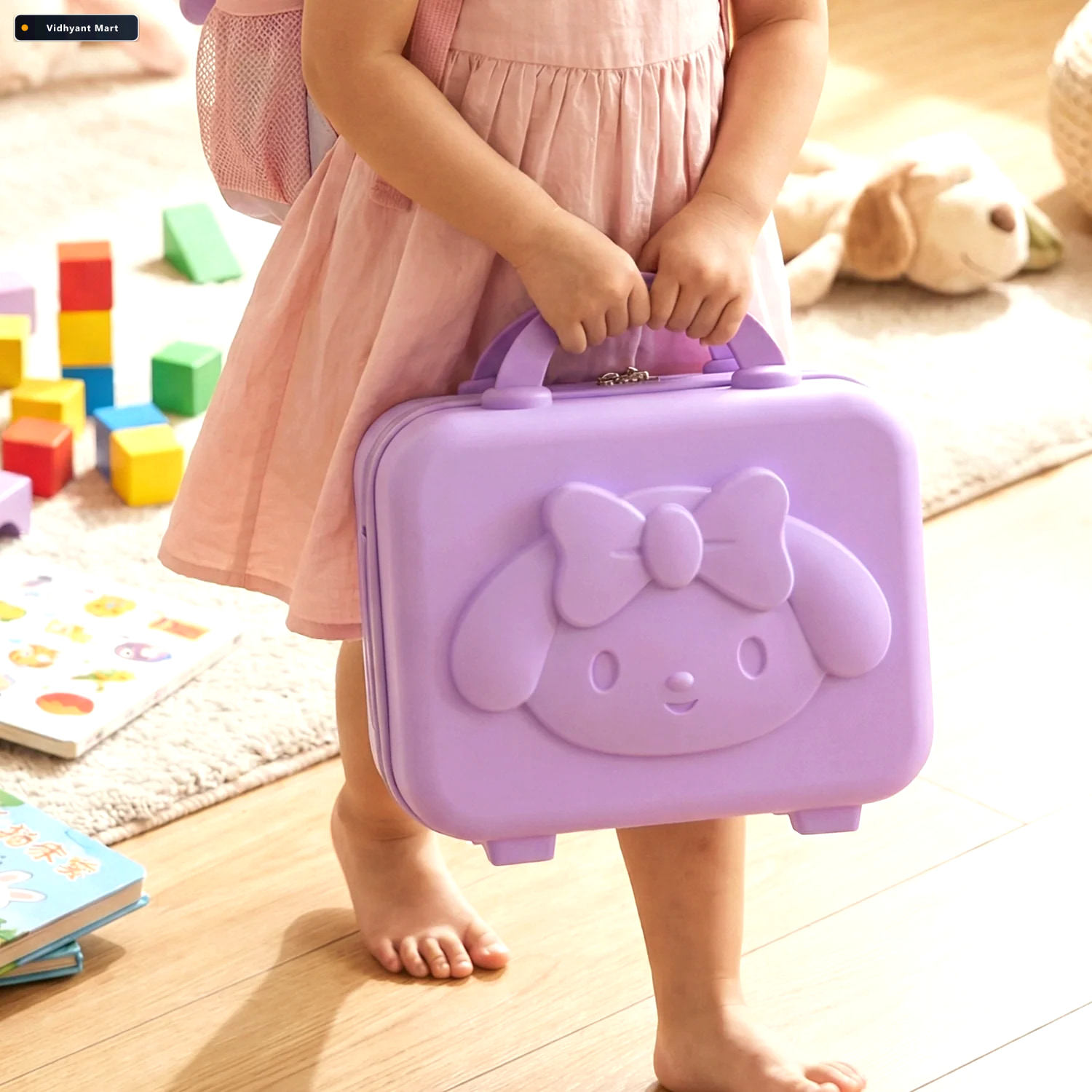 Vidhyant Mart Kids Bear Hard Shell Carry Case Durable Portable S 2