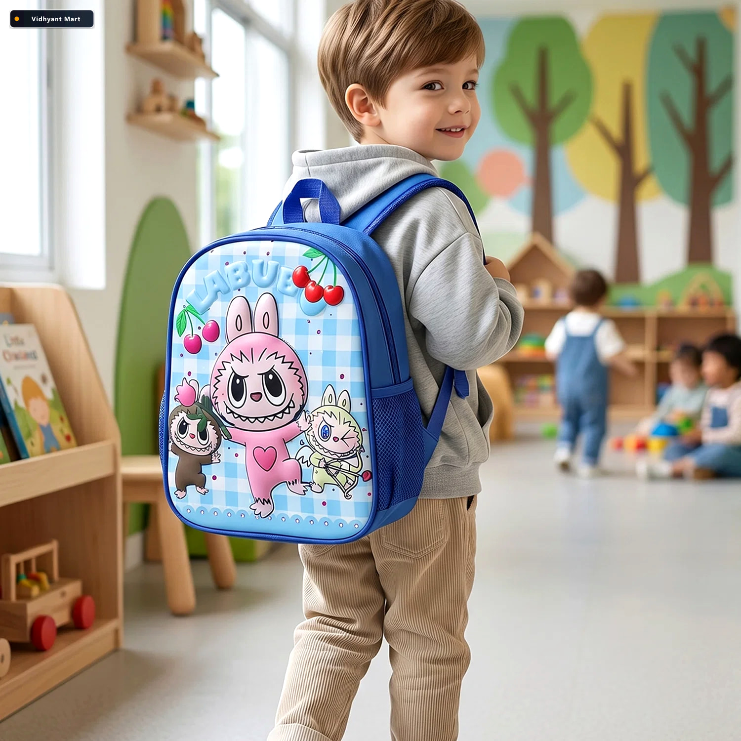 Vidhyant Mart Kids Cartoon Backpack Lightweight Spacious For Sma 1