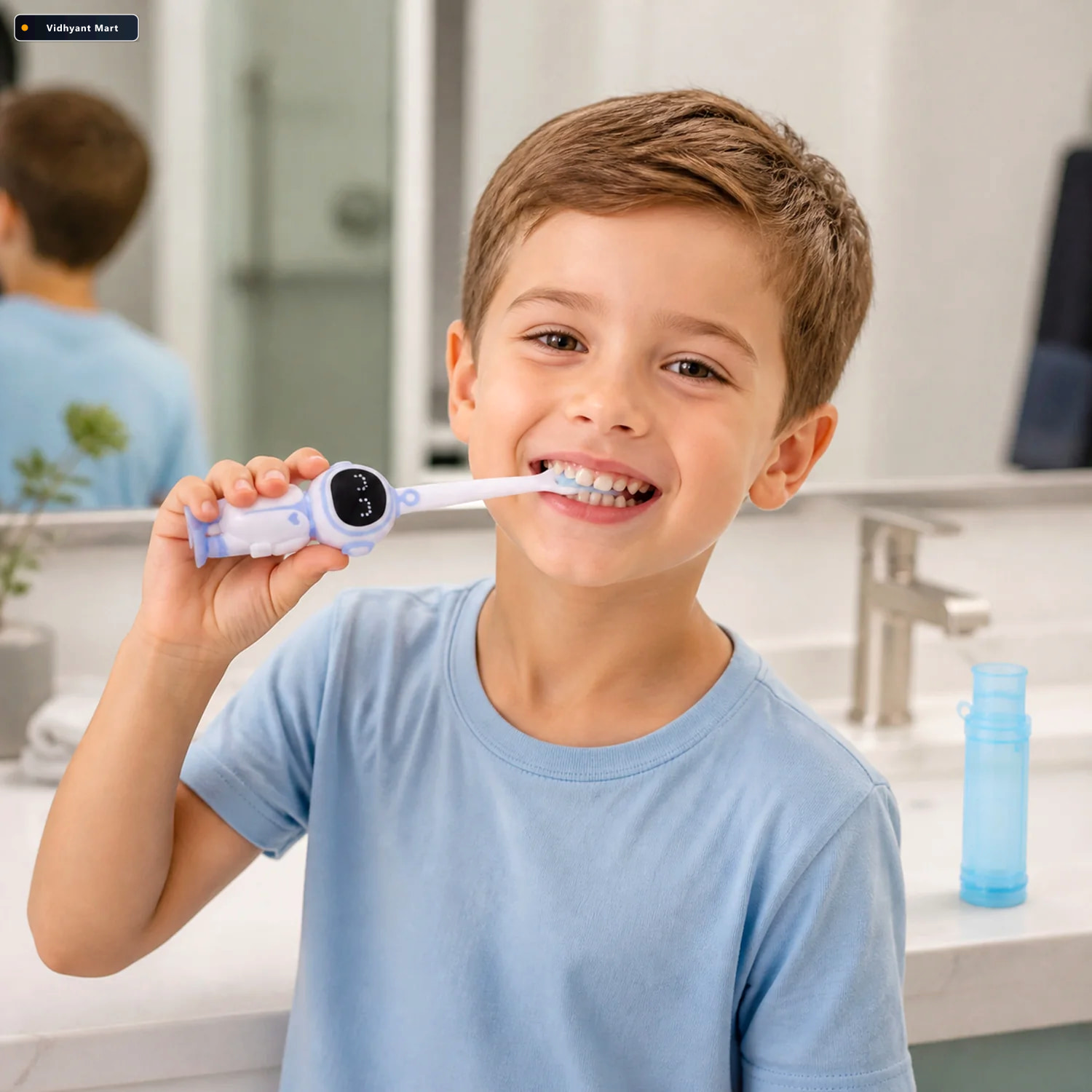 Vidhyant Mart Kids Cartoon Toothbrush Soft Bristle Children Brus 2