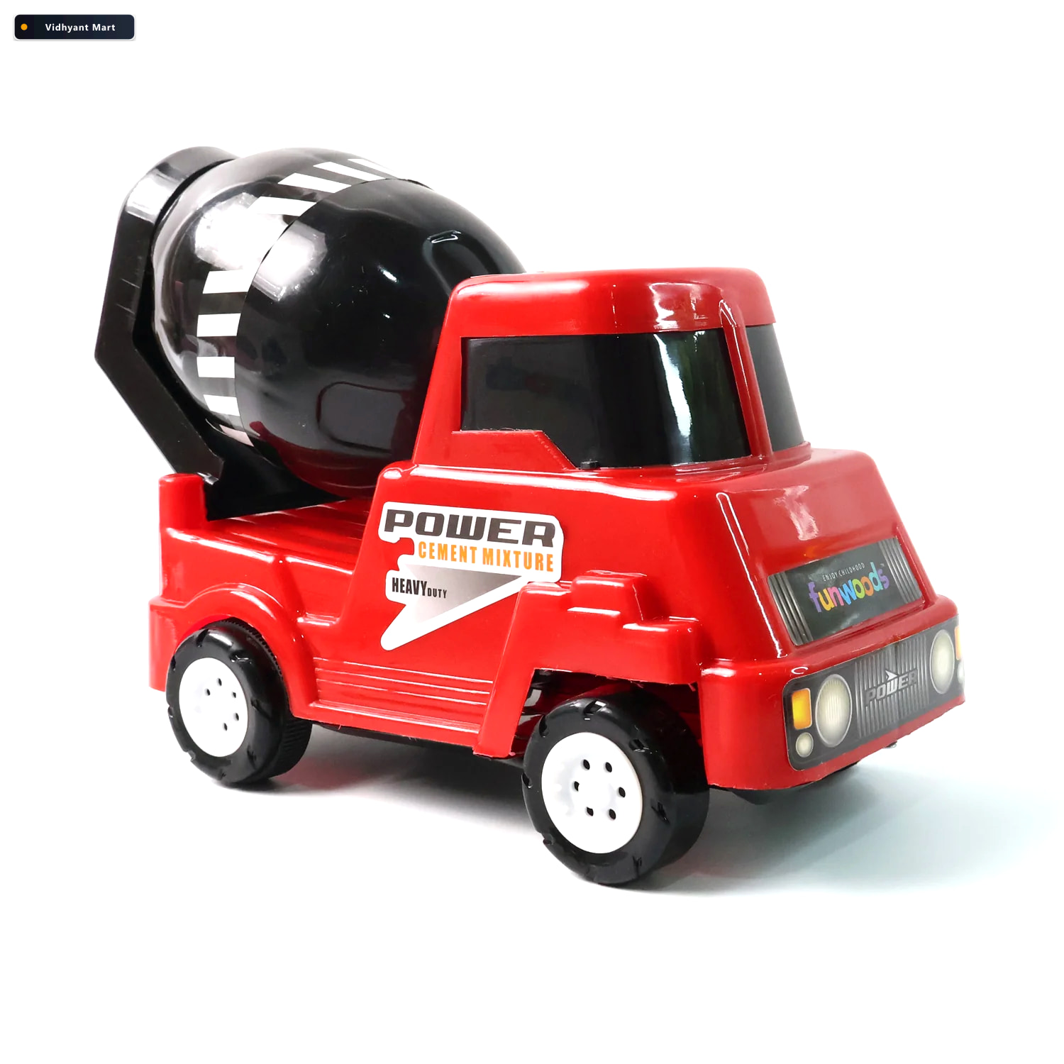 Vidhyant Mart Kids Cement Mixer Toy Truck Friction Powered Fun F 4