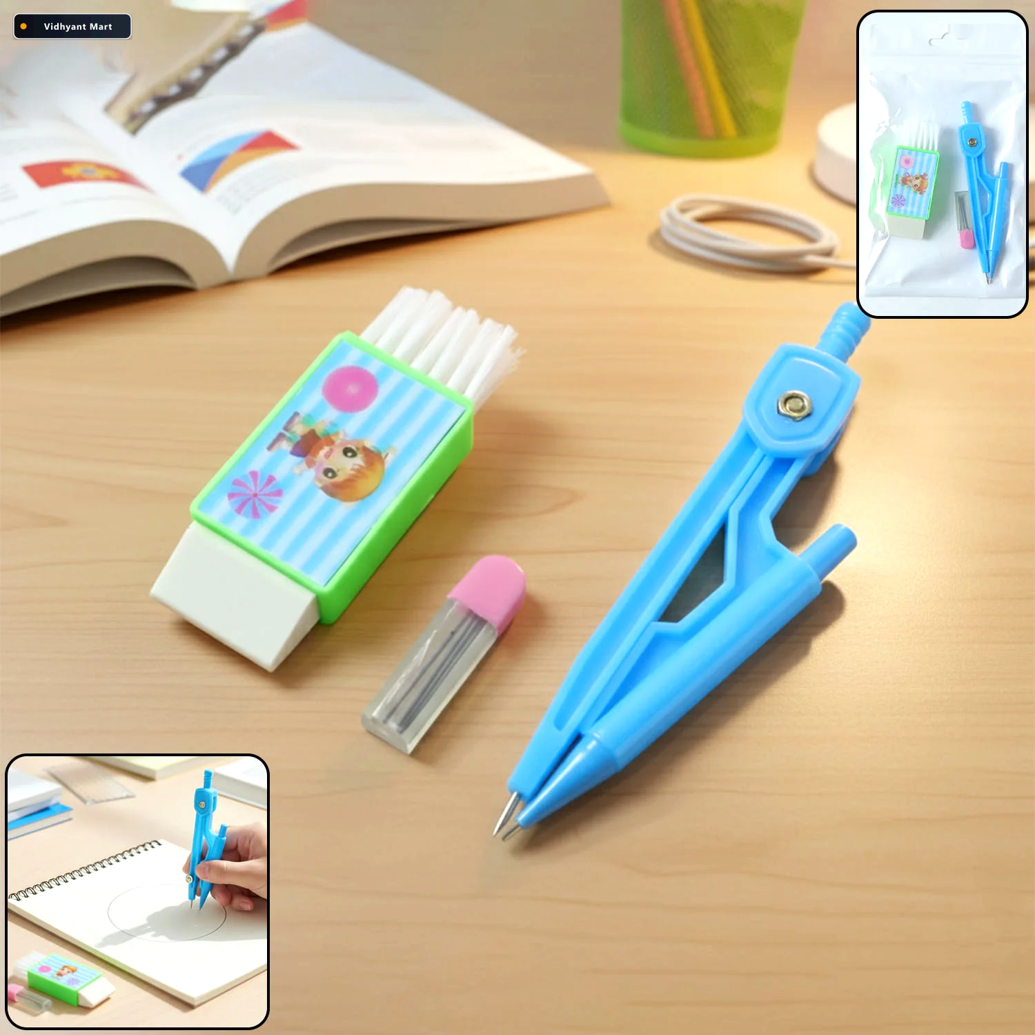 Vidhyant Mart Kids Drawing Compass Set Precise Geometry Tool Wit 1
