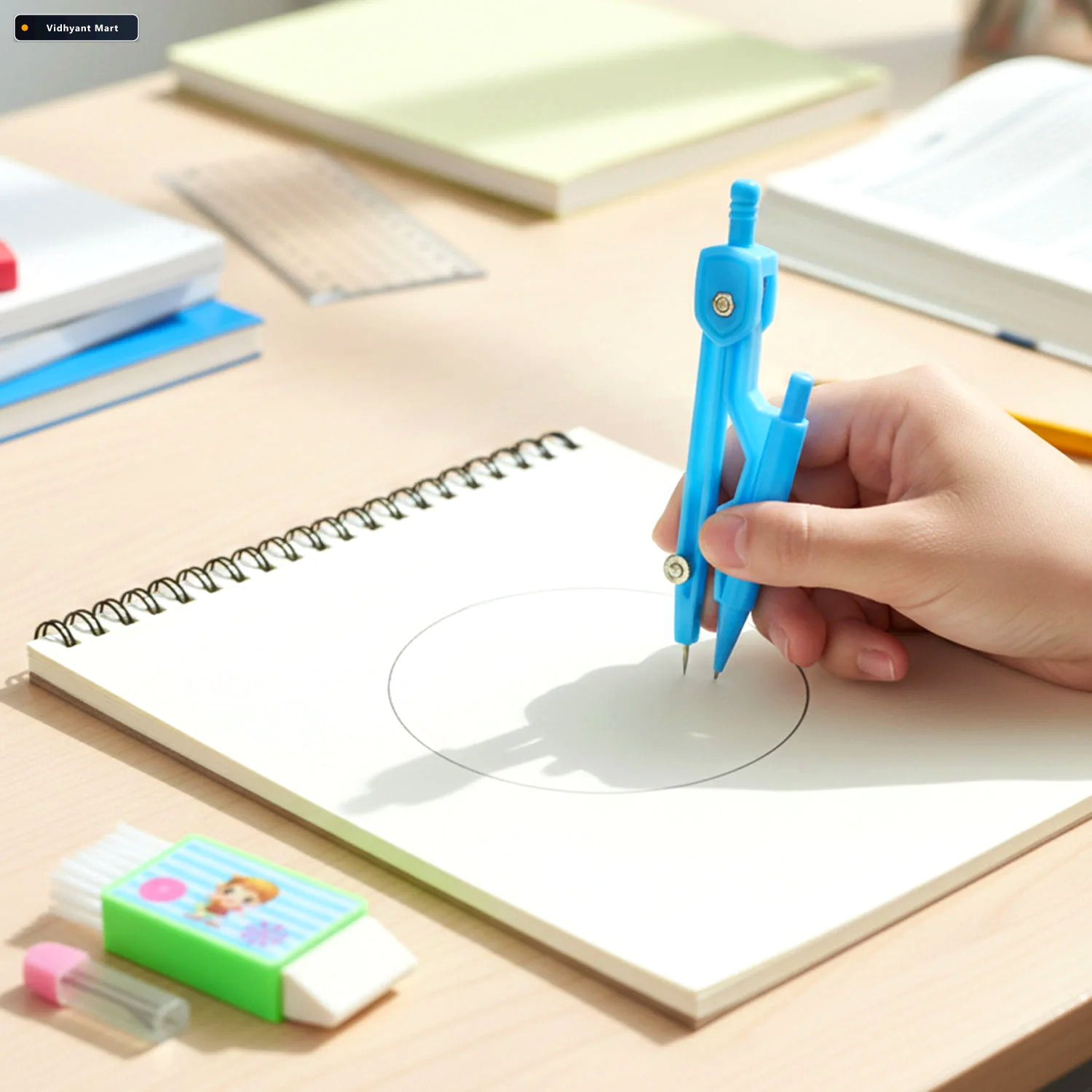 Vidhyant Mart Kids Drawing Compass Set Precise Geometry Tool Wit 3