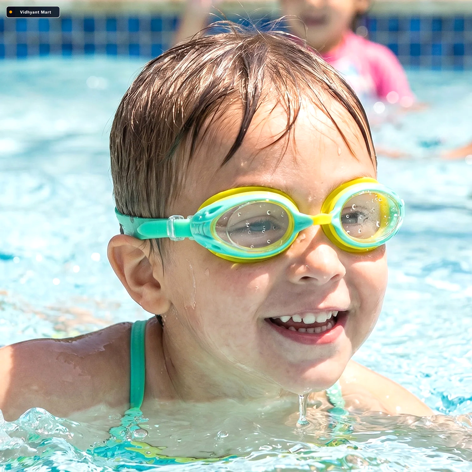 Vidhyant Mart Kids Dual Color Swimming Goggles Comfortable Fit C 2