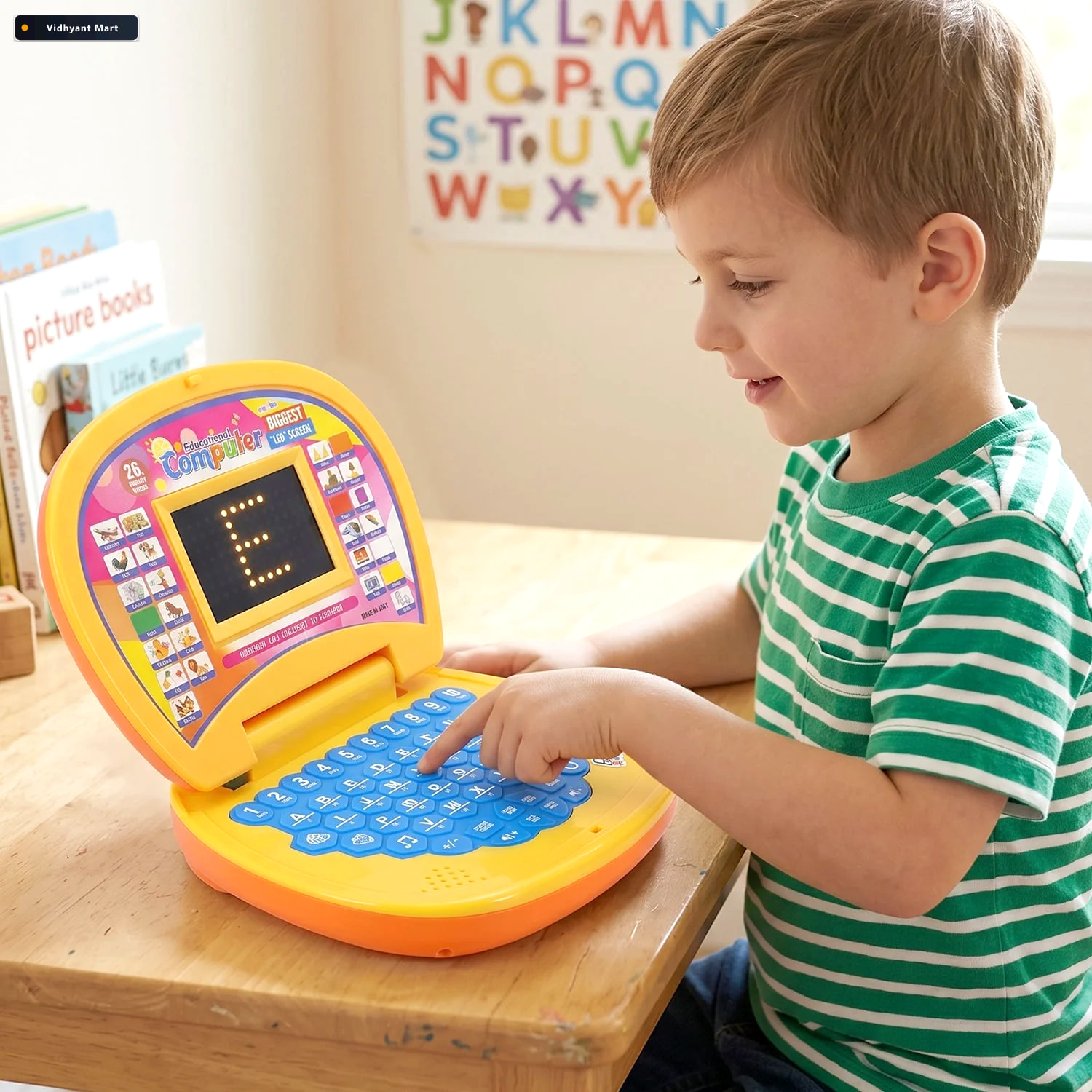Vidhyant Mart Kids Educational Laptop Computer Learning Alphabet 3