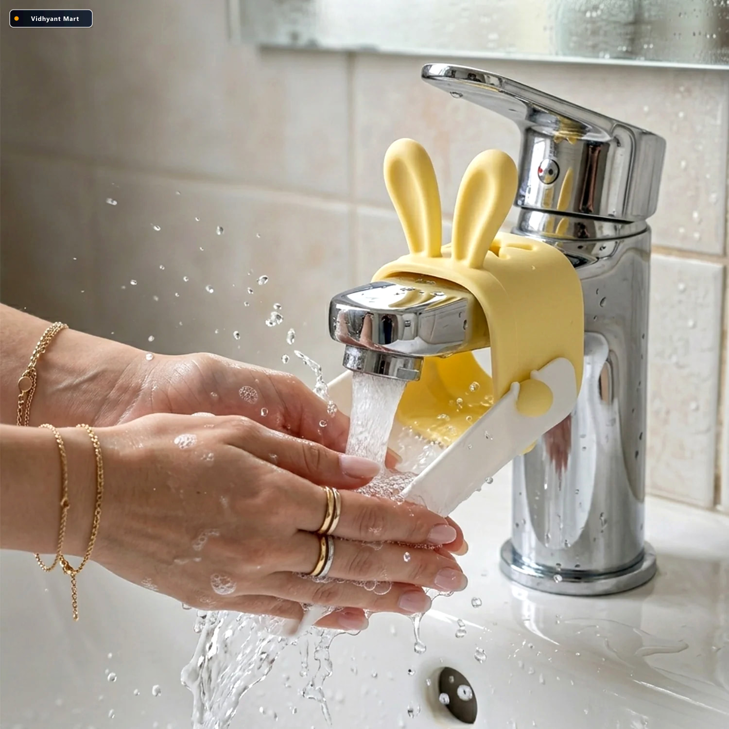 Vidhyant Mart Kids Faucet Extender Easy Hand Wash Splash Free De 4