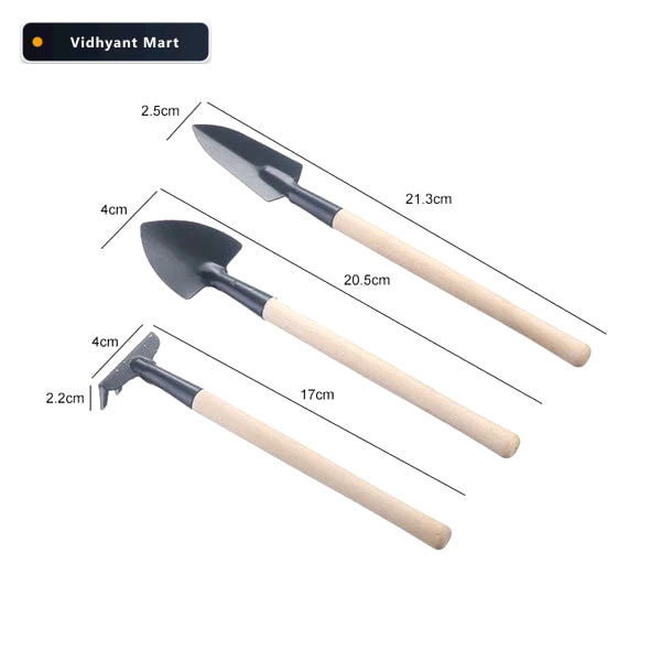 Vidhyant Mart Kids Garden Tools Set 3 Pcs Trowel Shovel Rake Pla 4