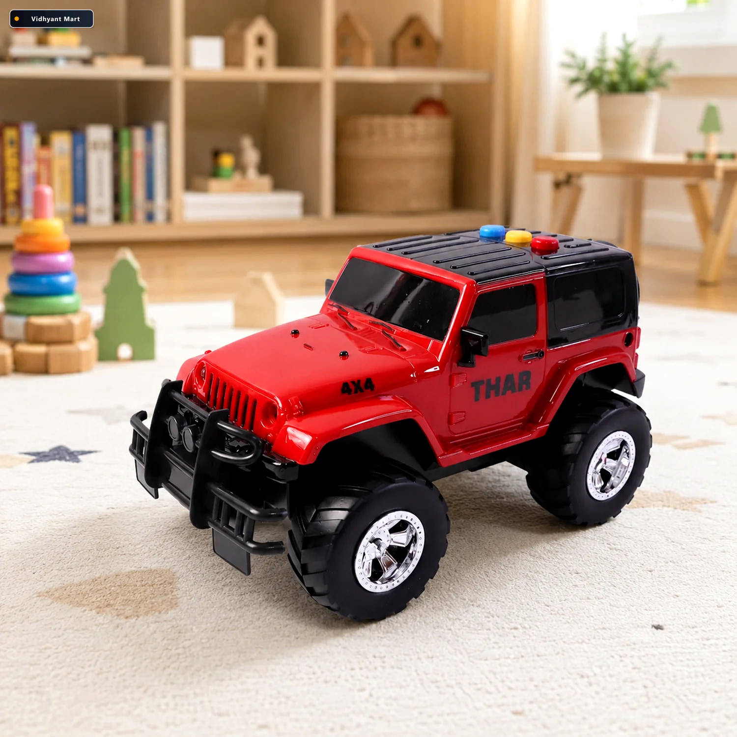 Vidhyant Mart Kids Hunter Off Road Toy Jeep Light Sound For Adve 3