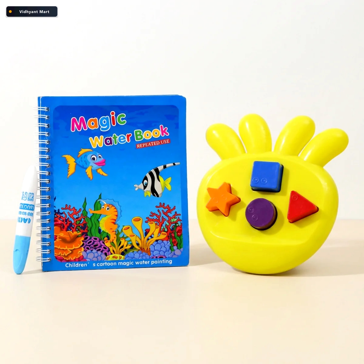 Vidhyant Mart Kids Learning Combo Magic Water Colouring Book Flo 5