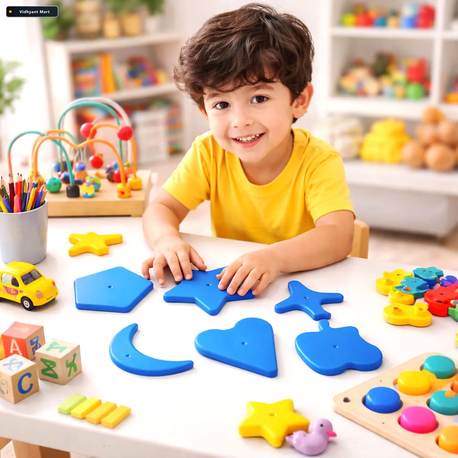 Vidhyant Mart Kids Learning Shape Puzzle Toy 6 Piece Educational 2