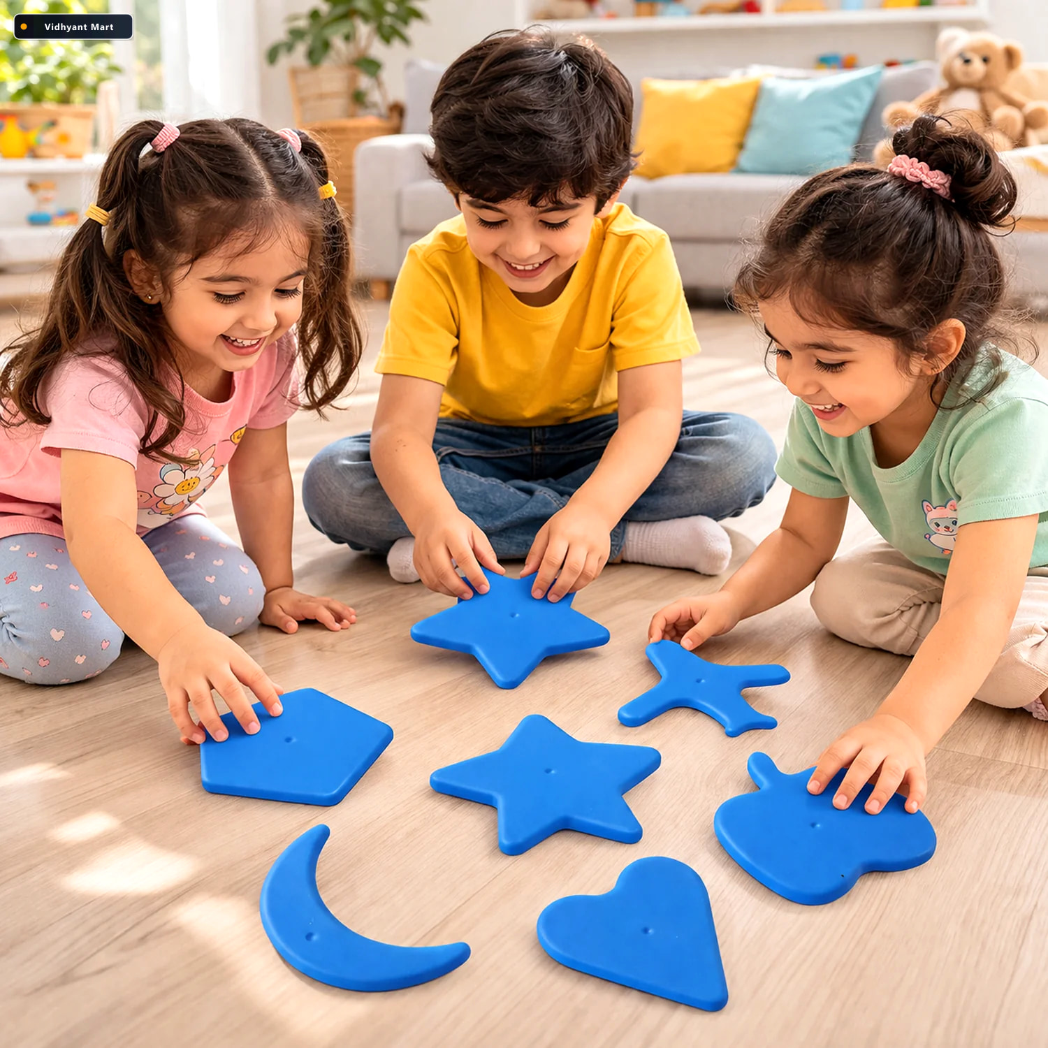Vidhyant Mart Kids Learning Shape Puzzle Toy 6 Piece Educational 4