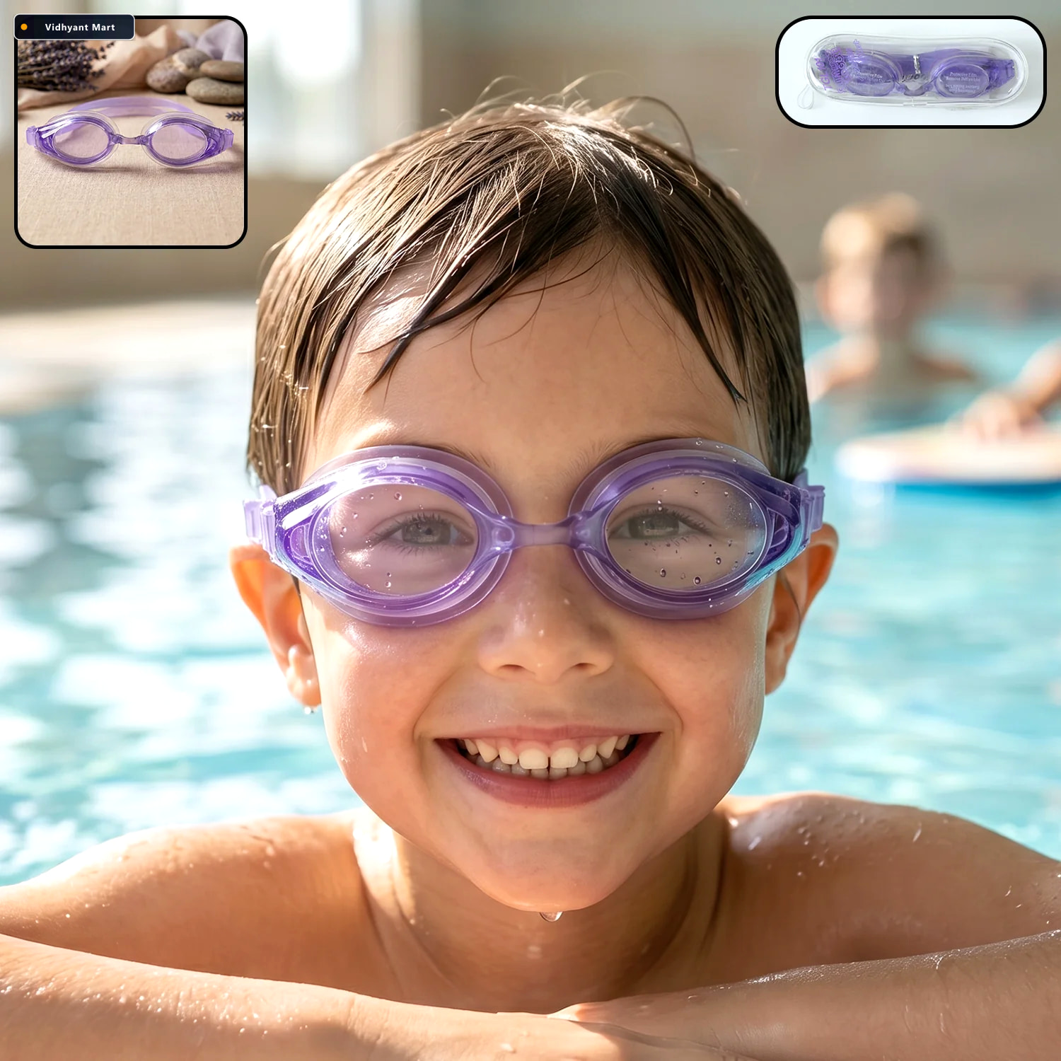 Vidhyant Mart Kids Lightweight Swimming Goggles Leakproof Comfor 1