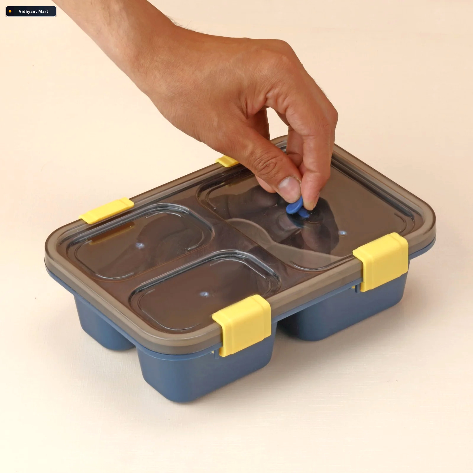 Vidhyant Mart Kids Lunch Box 3 Compartment Leak Proof Tiffin Lun 4