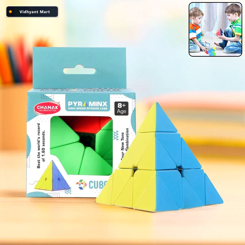 Vidhyant Mart Kids Magic Puzzle Cube Combo 5x5 Cube Pyramid Twis 4