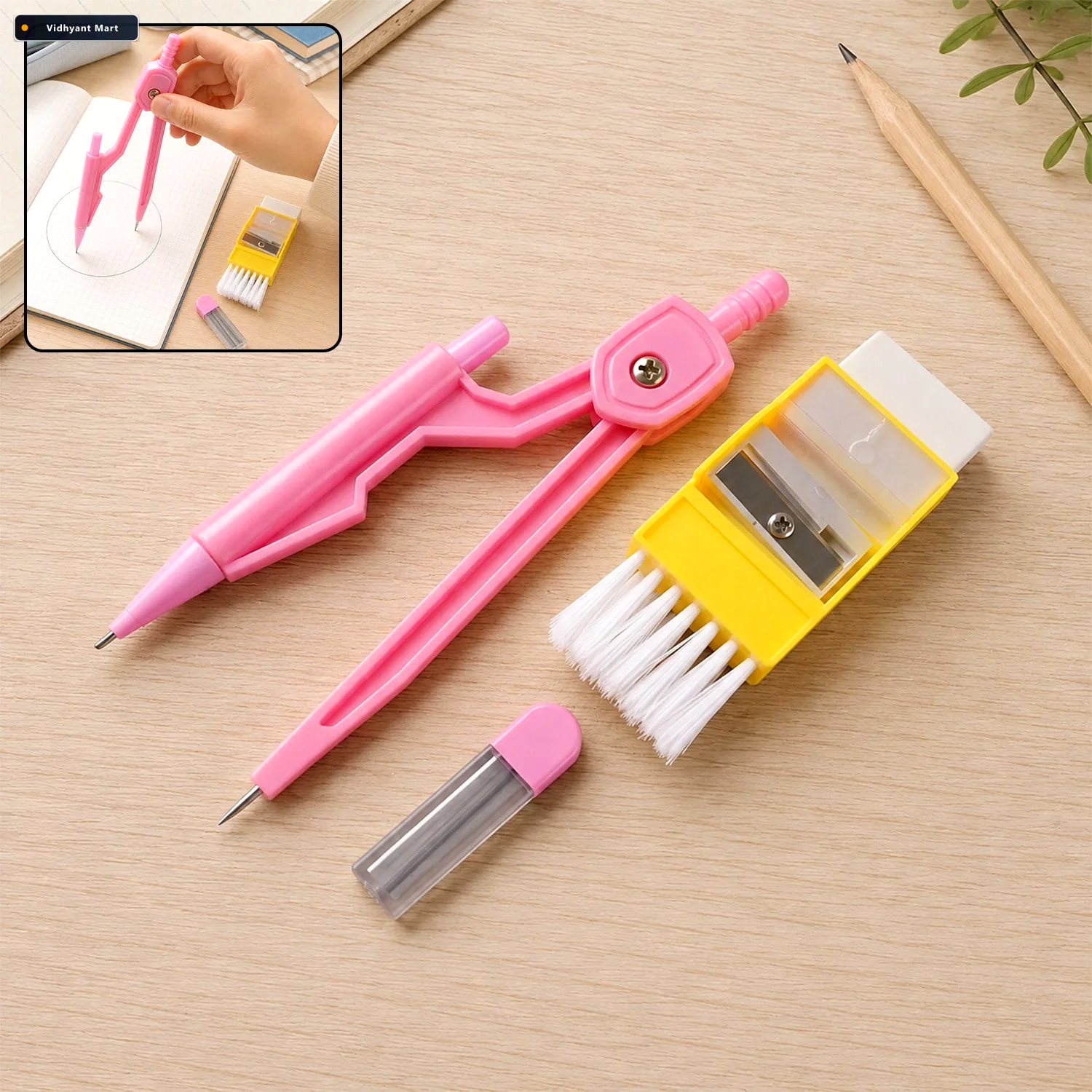 Vidhyant Mart Kids Mini Stationery Set Complete Geometry Tools F 1