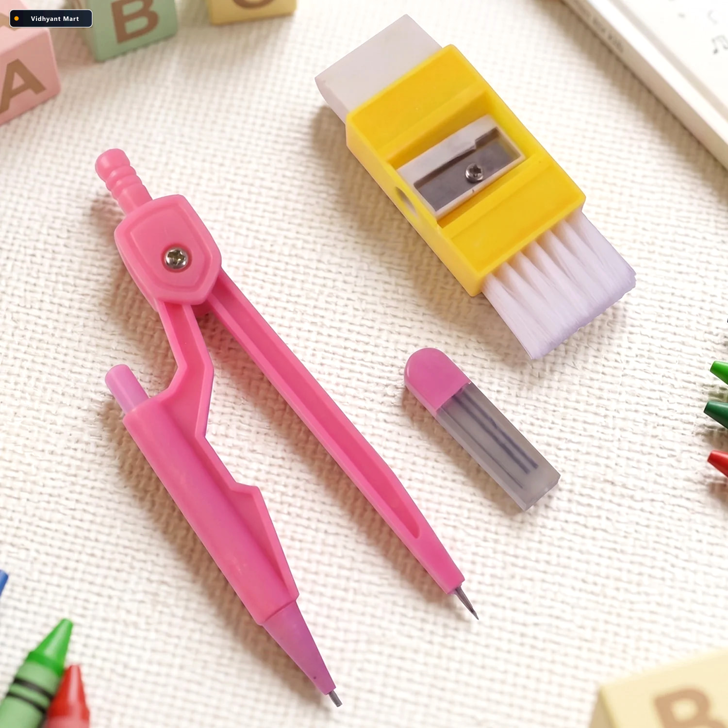 Vidhyant Mart Kids Mini Stationery Set Complete Geometry Tools F 2