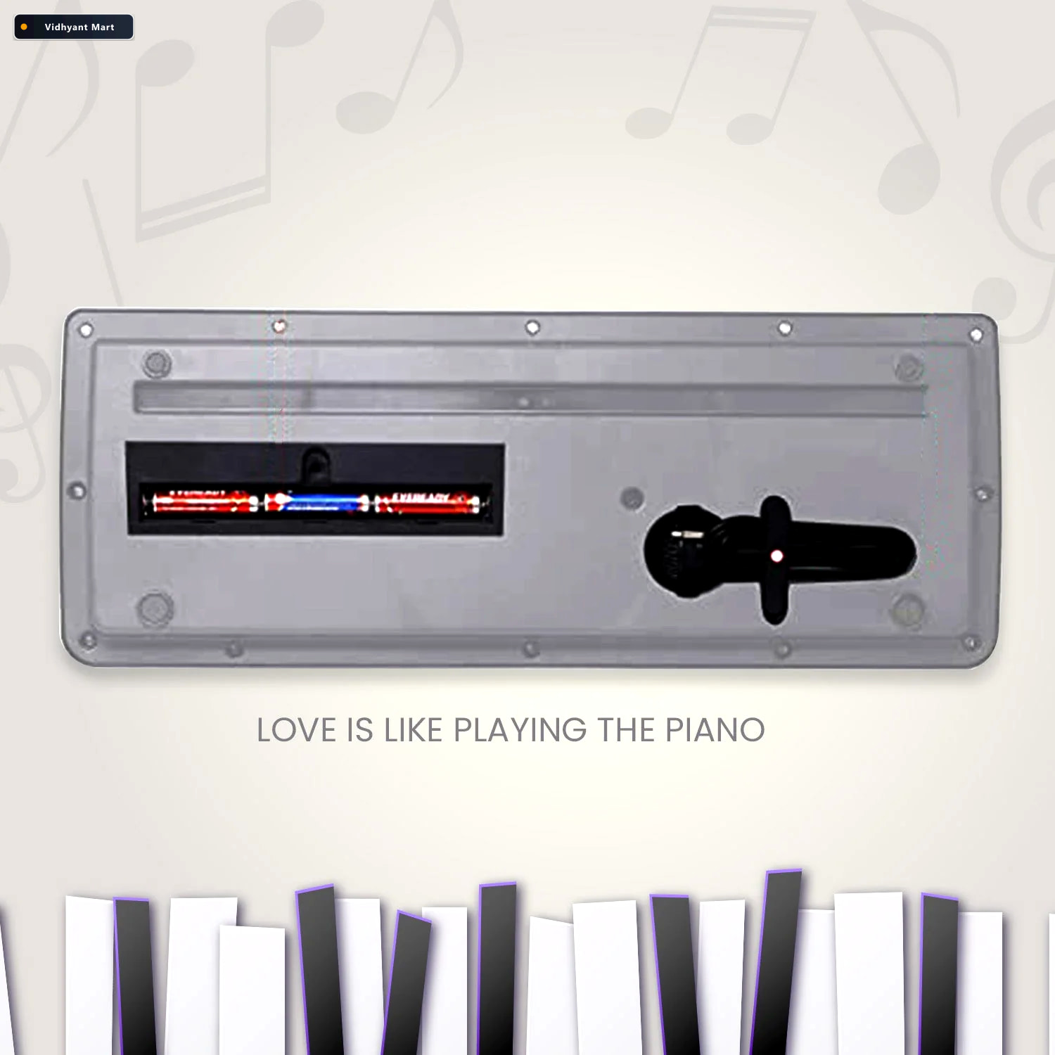 Vidhyant Mart Kids Piano Keyboard 37 Key Mic Record Little Learn 2