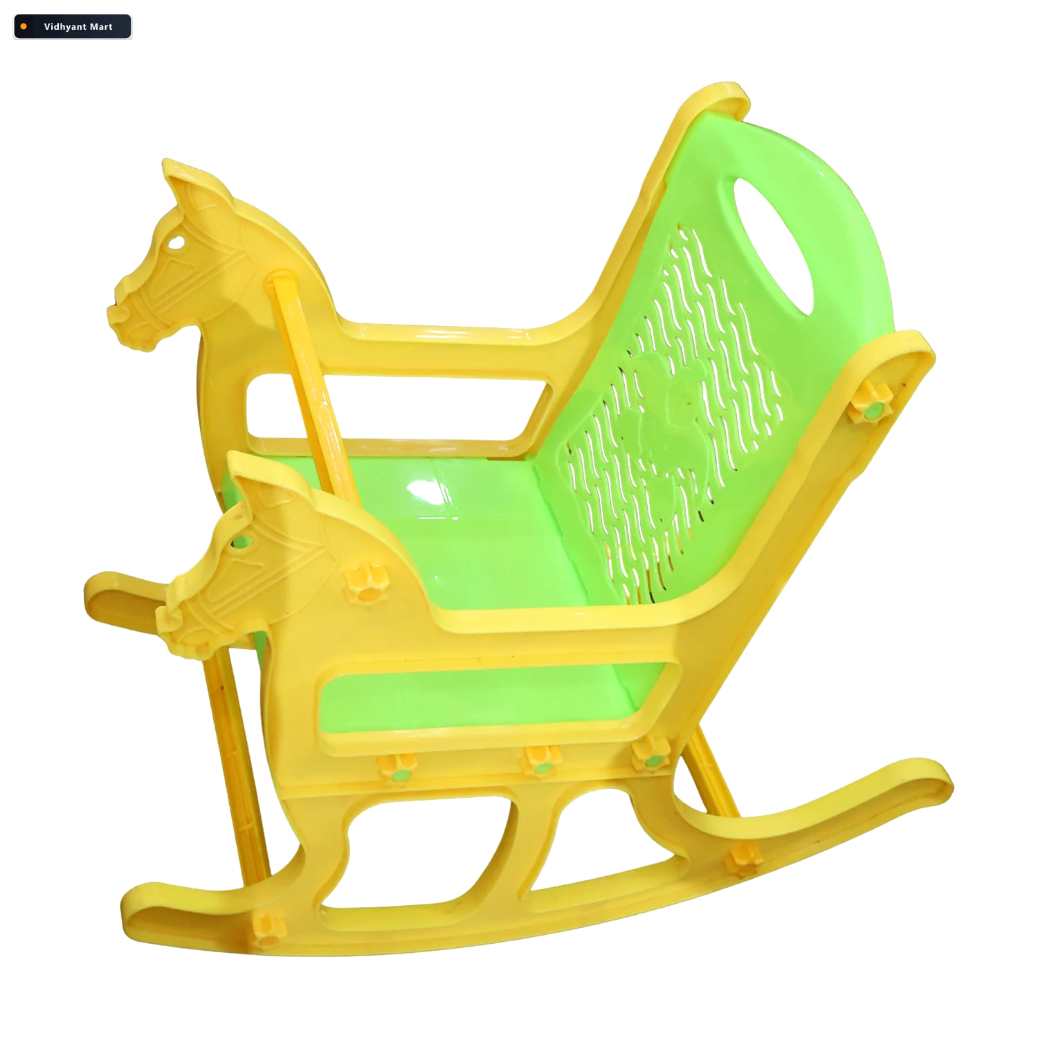 Vidhyant Mart Kids Plastic Horse Rocking Chair Baby Rocker Seat 4
