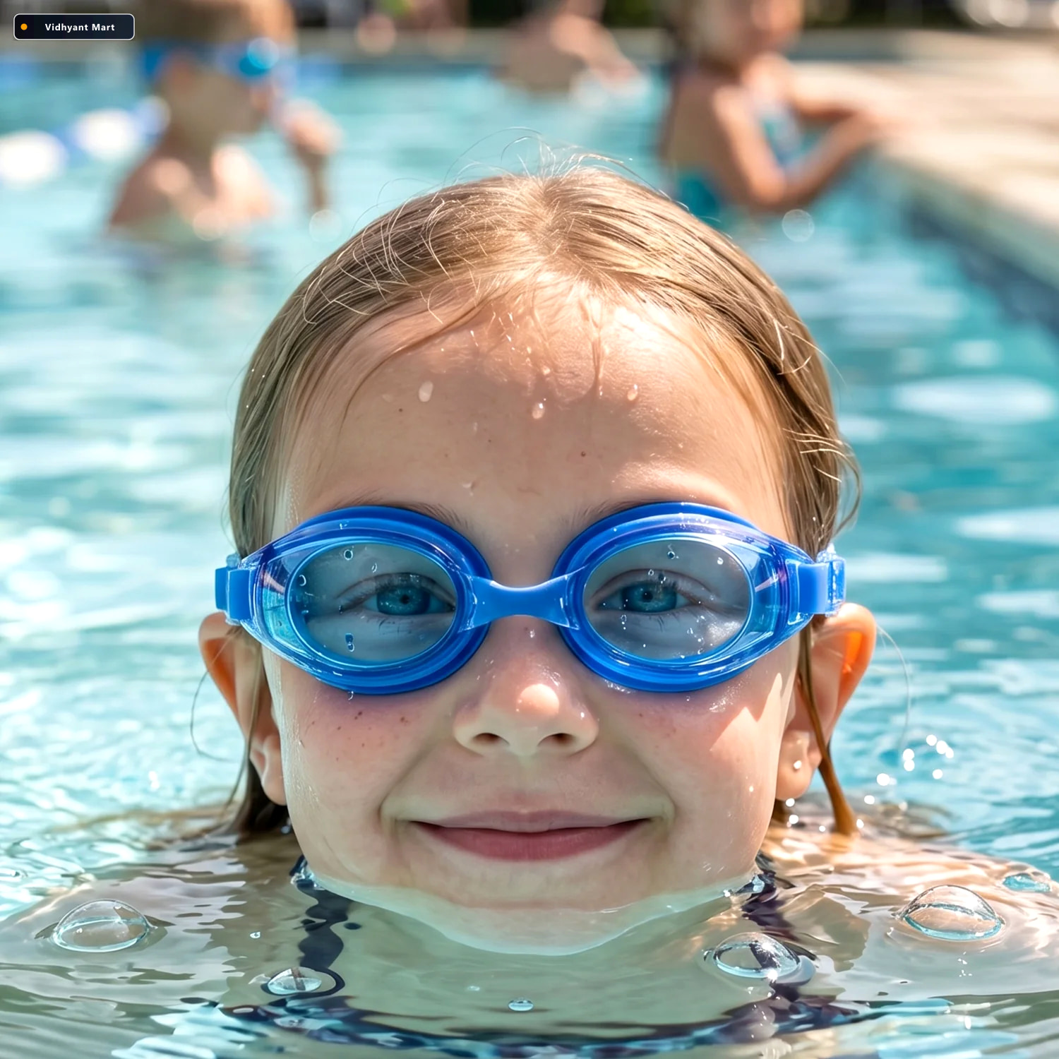 Vidhyant Mart Kids Premium Swimming Goggles Crystal Clear Lens S 2