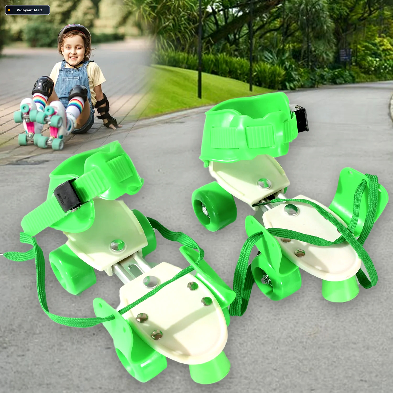 Vidhyant Mart Kids Roller Skates Adjustable Comfortable Safe Pla 1
