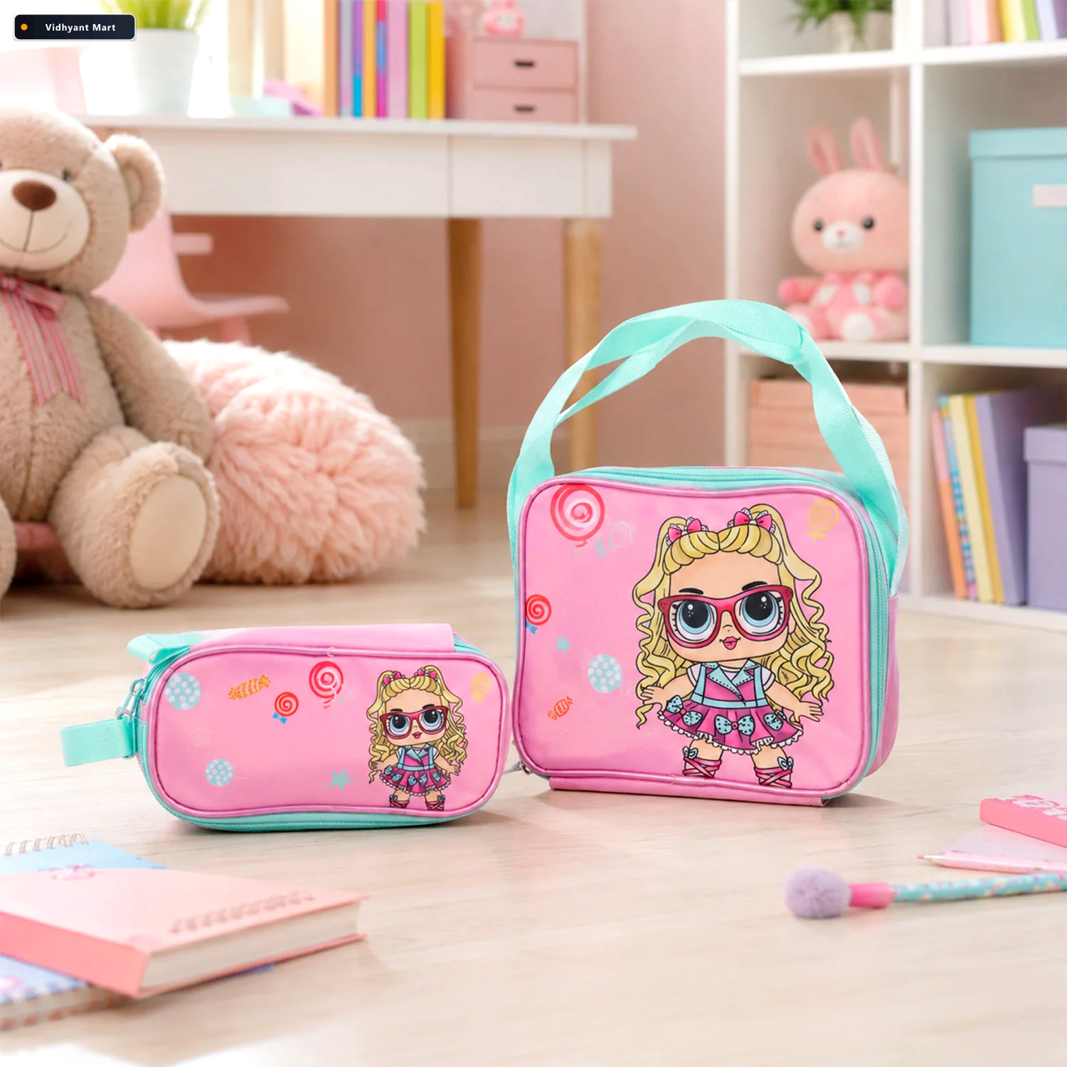 Vidhyant Mart Kids School Bag Set 5 In 1 Combo For School Little 4