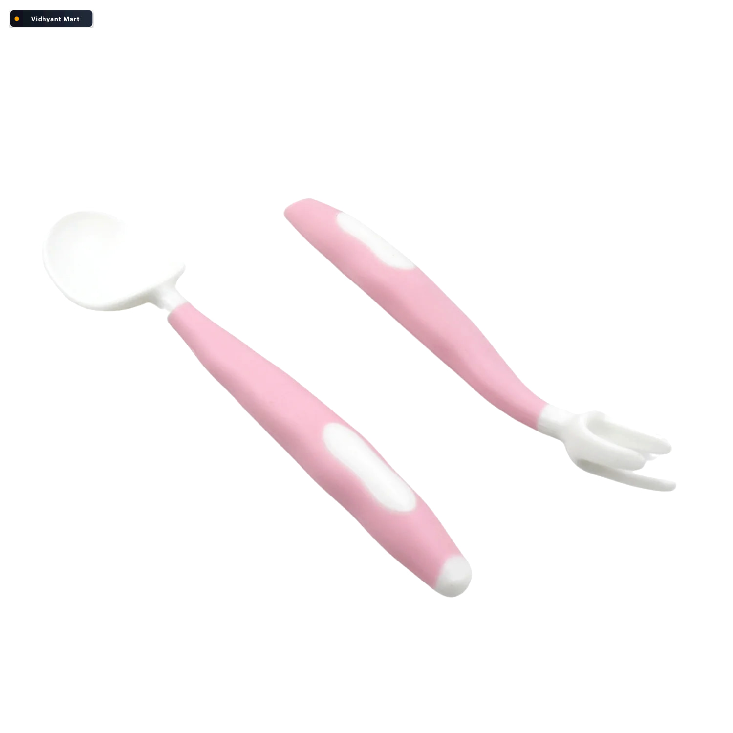 Vidhyant Mart Kids Self Feeding Utensils Bendable Spoon Fork Set 4