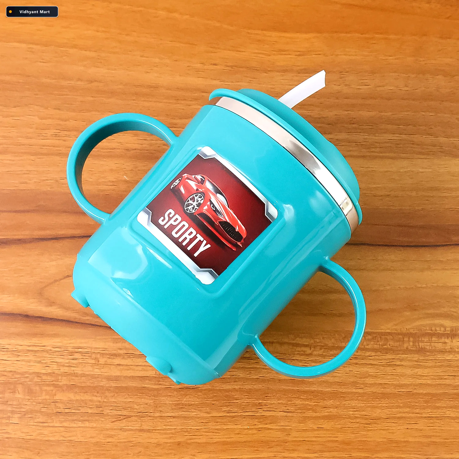 Vidhyant Mart Kids Sporty Sipper Mug Spill Proof With Straw Dual 2