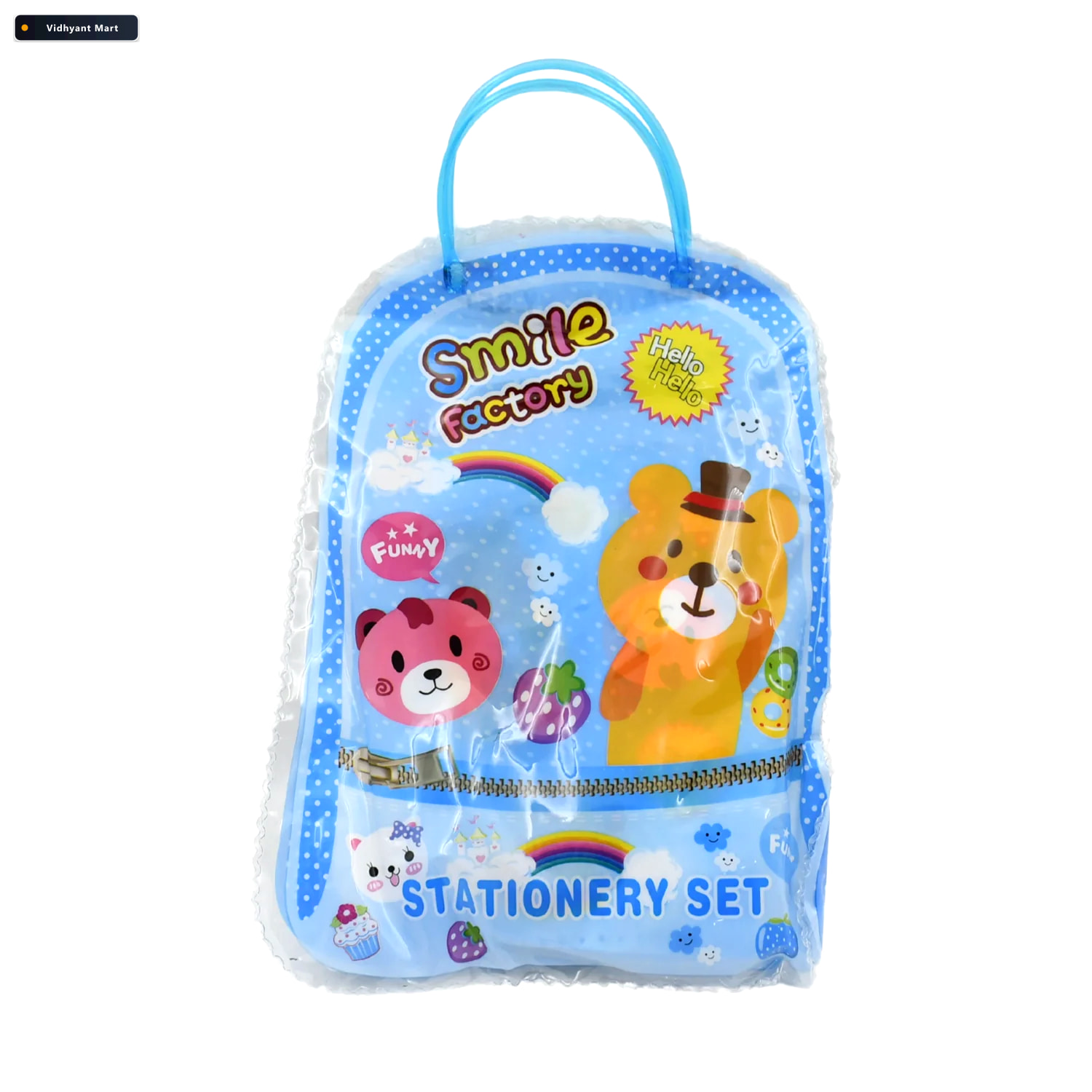 Vidhyant Mart Kids Stationery Kit 6 Piece Cartoon Set For School 4