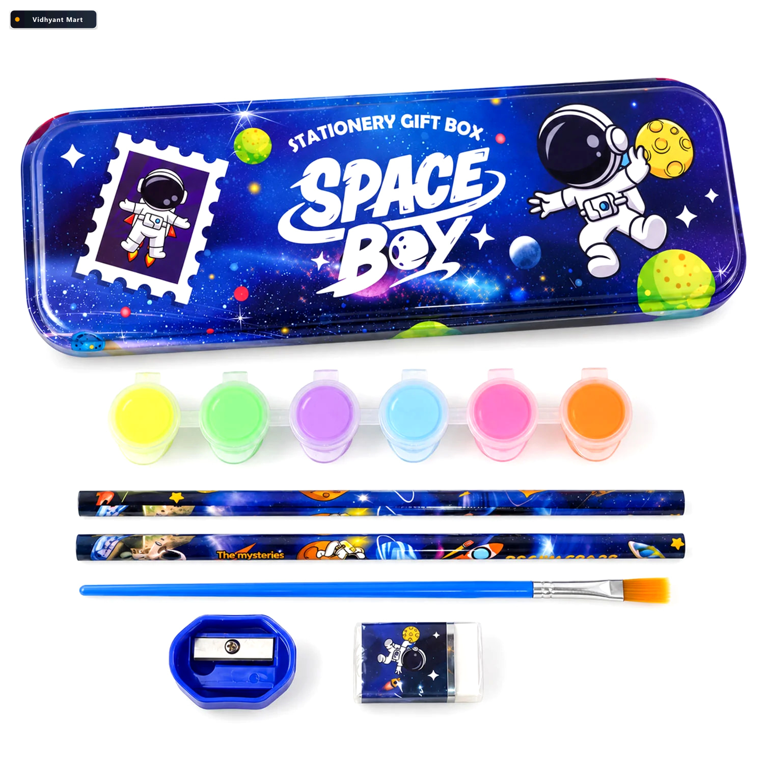 Vidhyant Mart Kids Stationery Kit For School With Pencil Box Pai 4