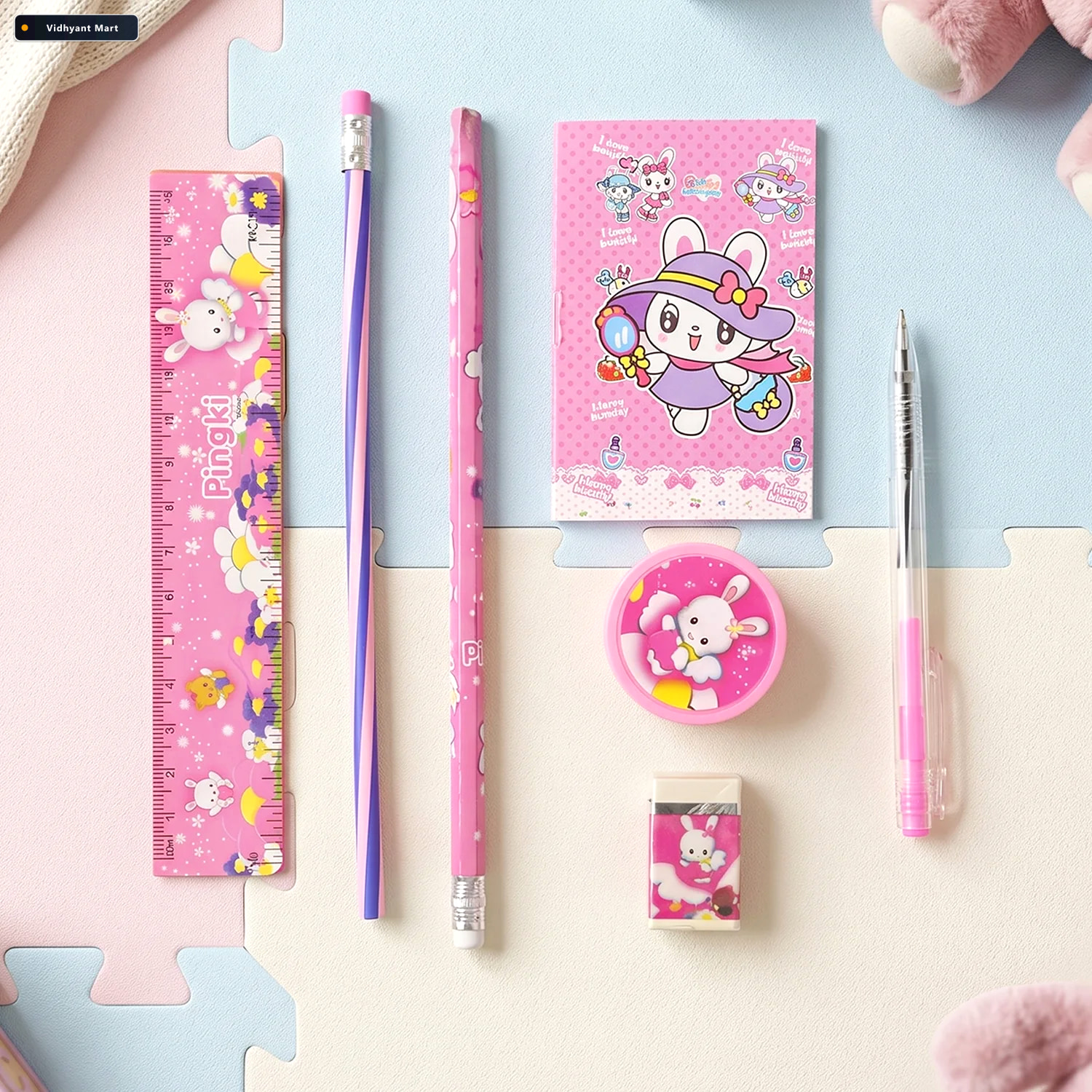 Vidhyant Mart Kids Stationery Set Complete 7 In 1 Creative Schoo 3