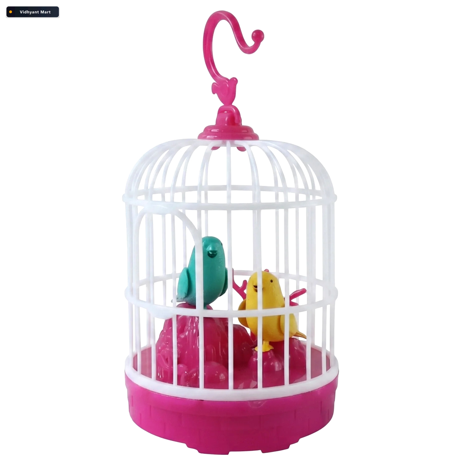 Vidhyant Mart Kids Talking Bird Cage Toy Interactive Sound Repea 4