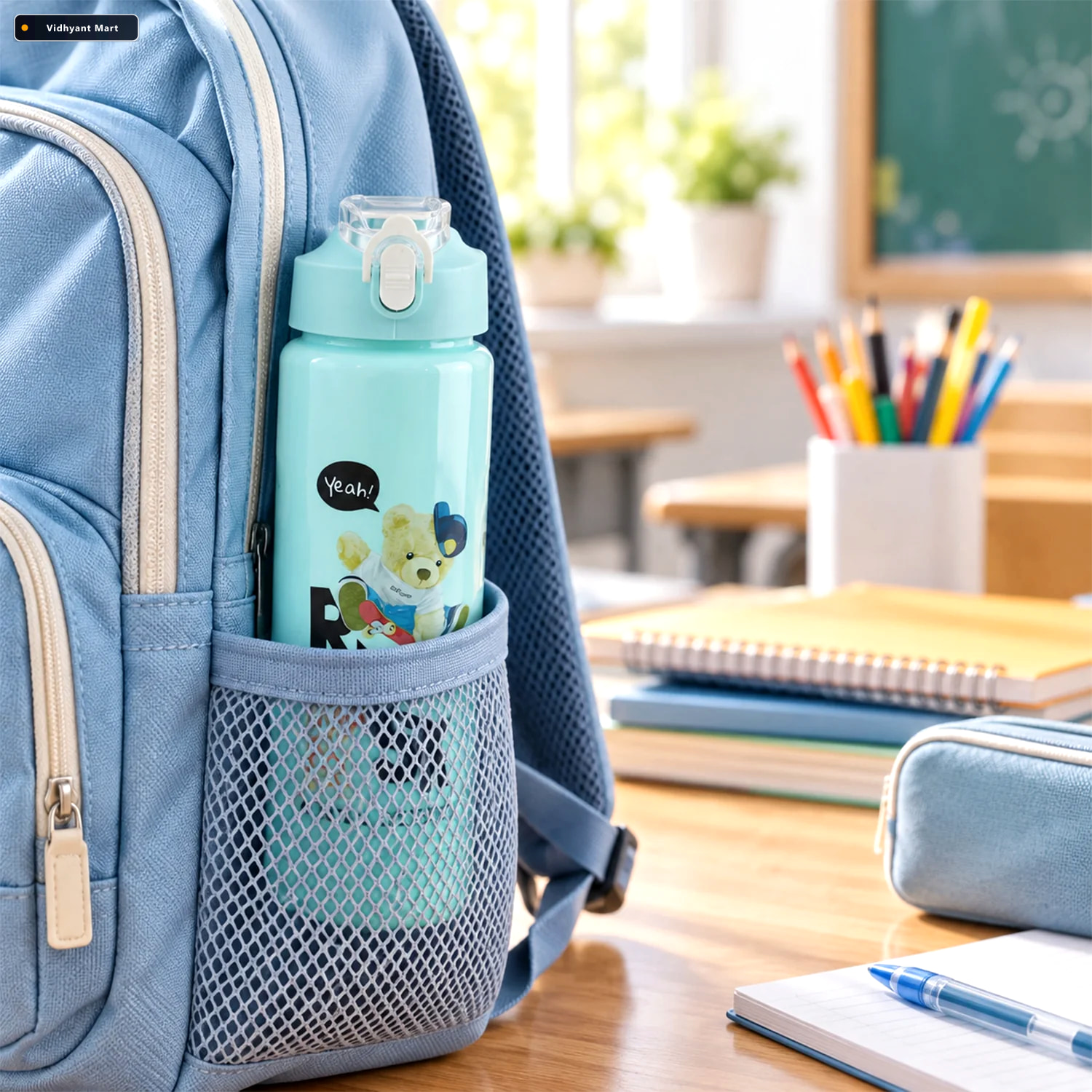 Vidhyant Mart Kids Water Bottle Set Bpa Free Leak Proof For Scho 2