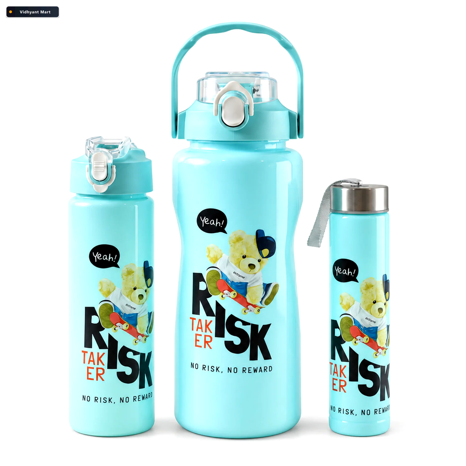Vidhyant Mart Kids Water Bottle Set Bpa Free Leak Proof For Scho 4
