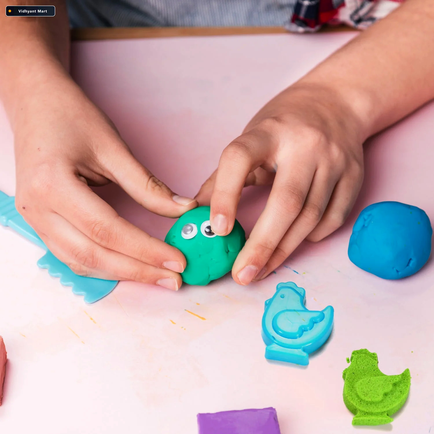 Vidhyant Mart Kinetic Sand Kit Soft Mess Free Creative Play Adit 4
