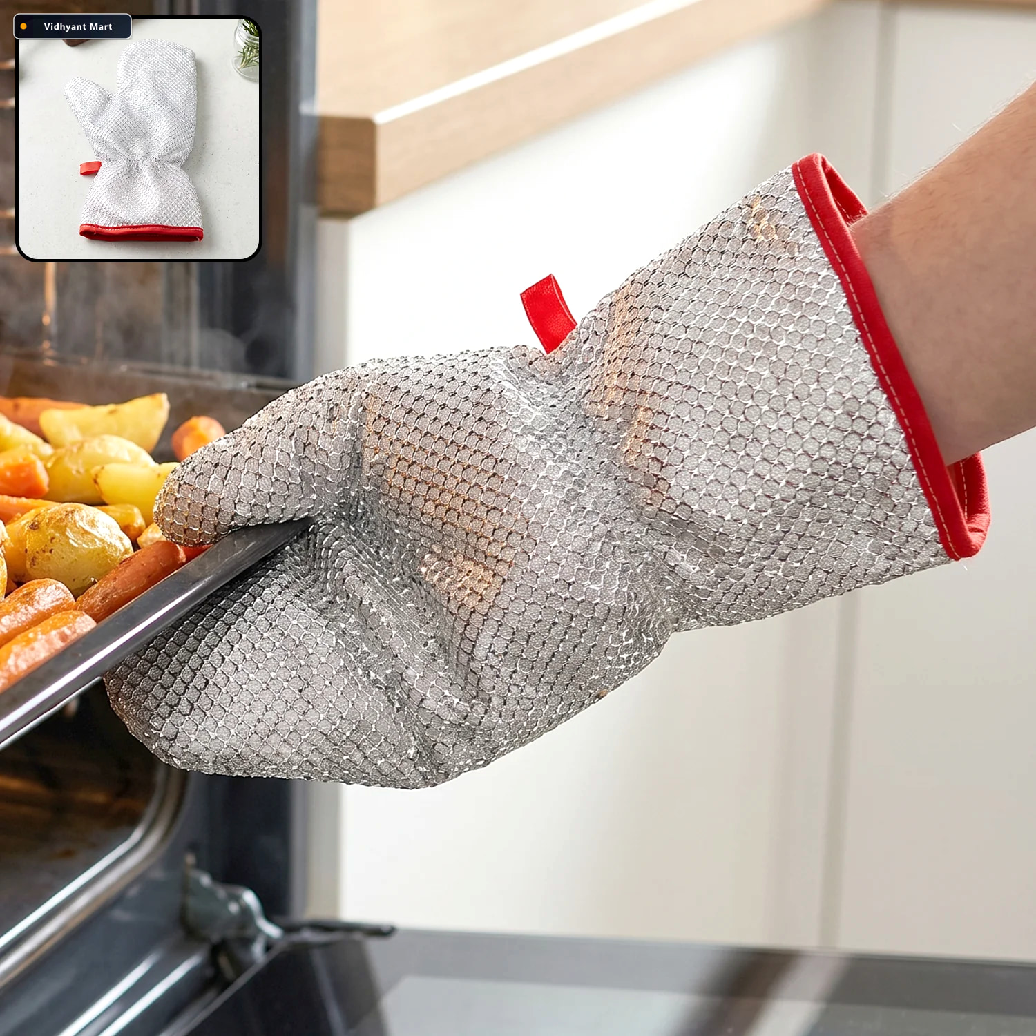 Vidhyant Mart Kitchen Dishwashing Cleaning Glove For Cooking Bak 1