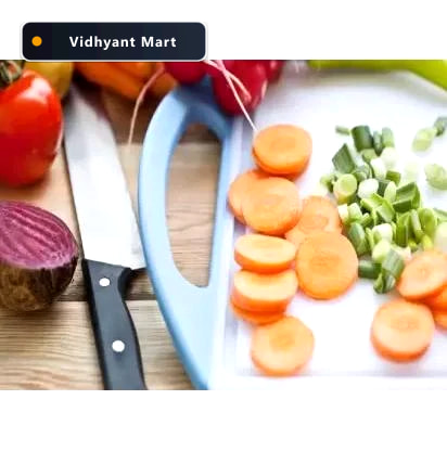Vidhyant Mart Kitchen Knife Set 5 Piece Black Set With Wooden Bl 3