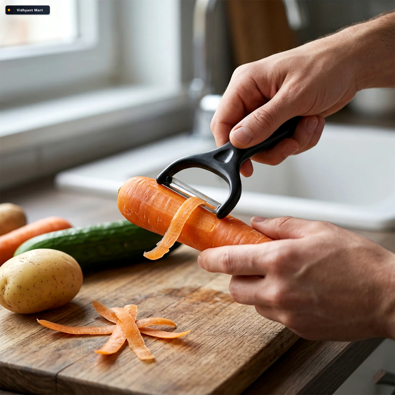 Vidhyant Mart Kitchen Knife Set Complete 6 In 1 Multipurpose Too 4