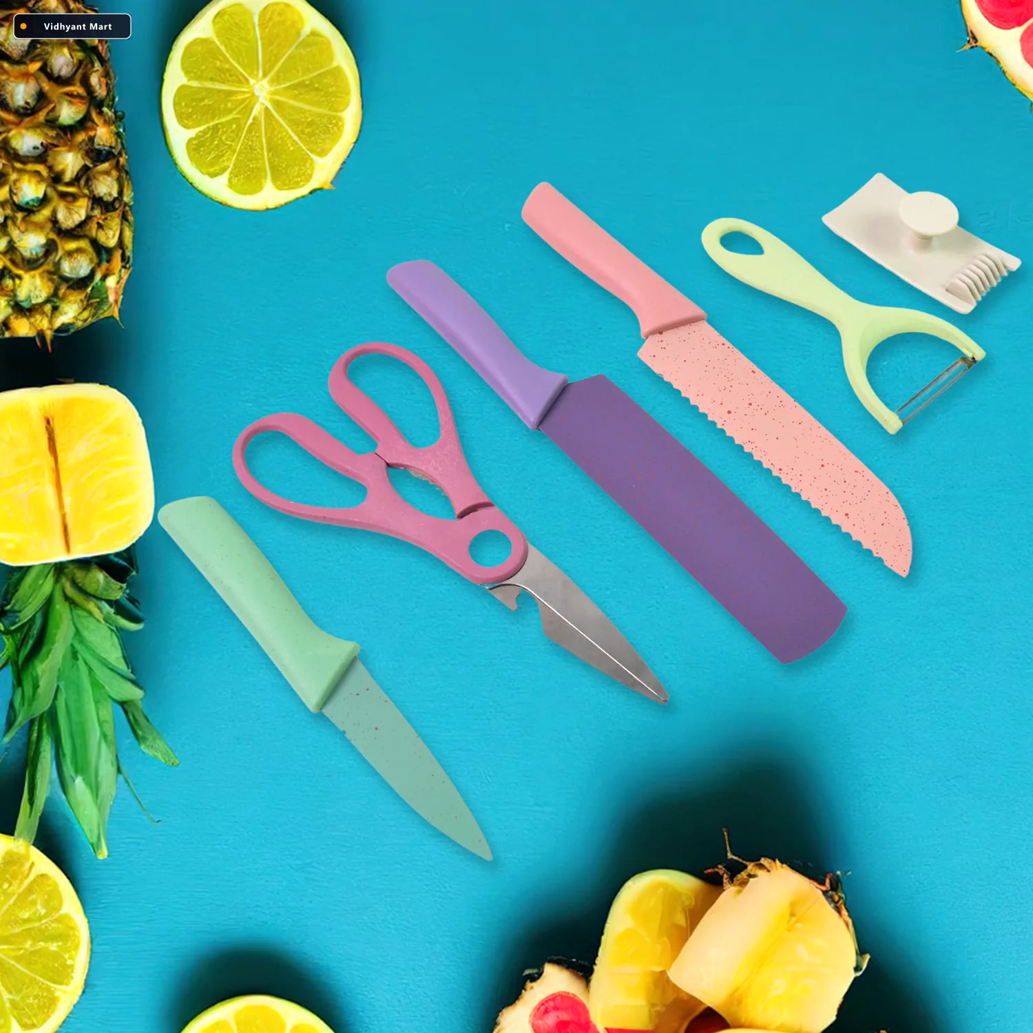 Vidhyant Mart Kitchen Knife Set Professional 6 Piece High Carbon 2