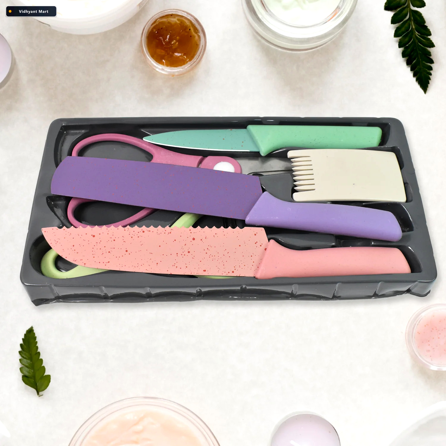 Vidhyant Mart Kitchen Knife Set Professional 6 Piece High Carbon 3